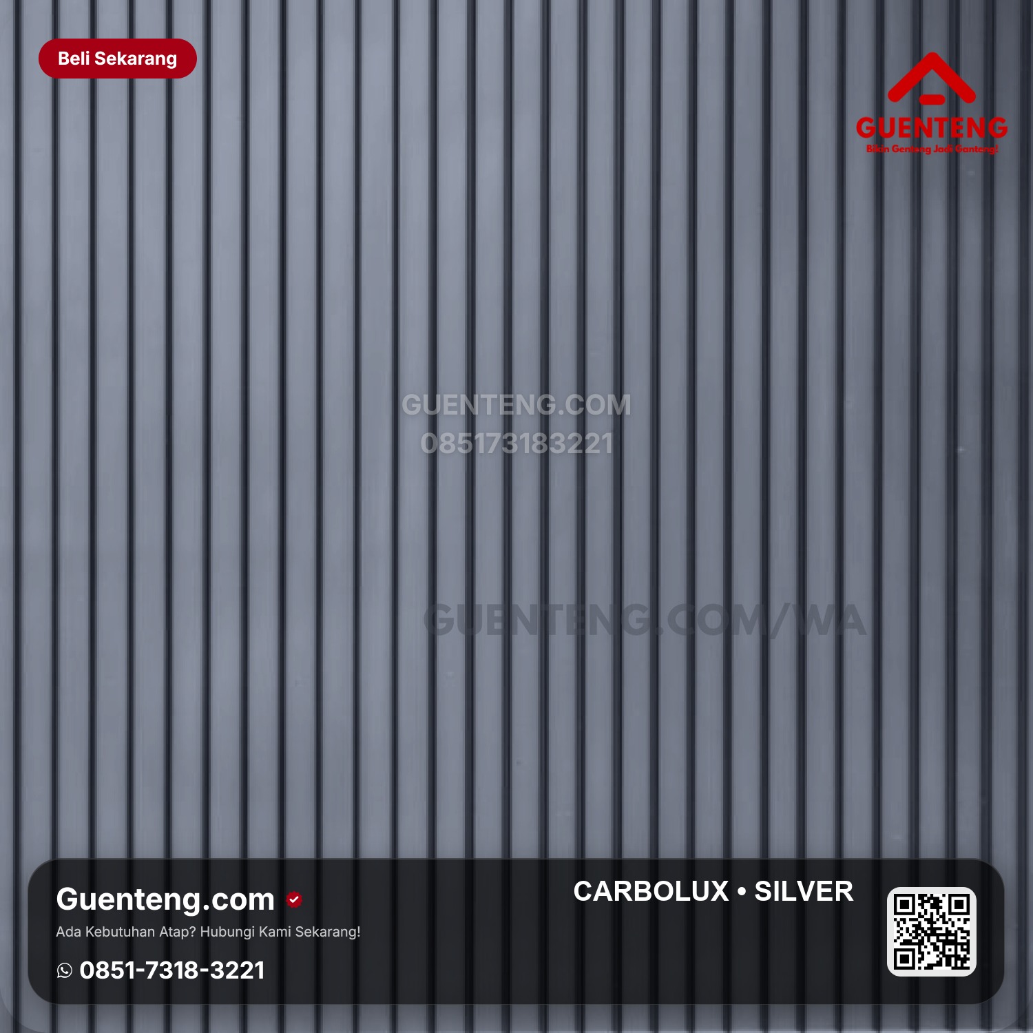 Atap Polycarbonate Carbolux Silver
