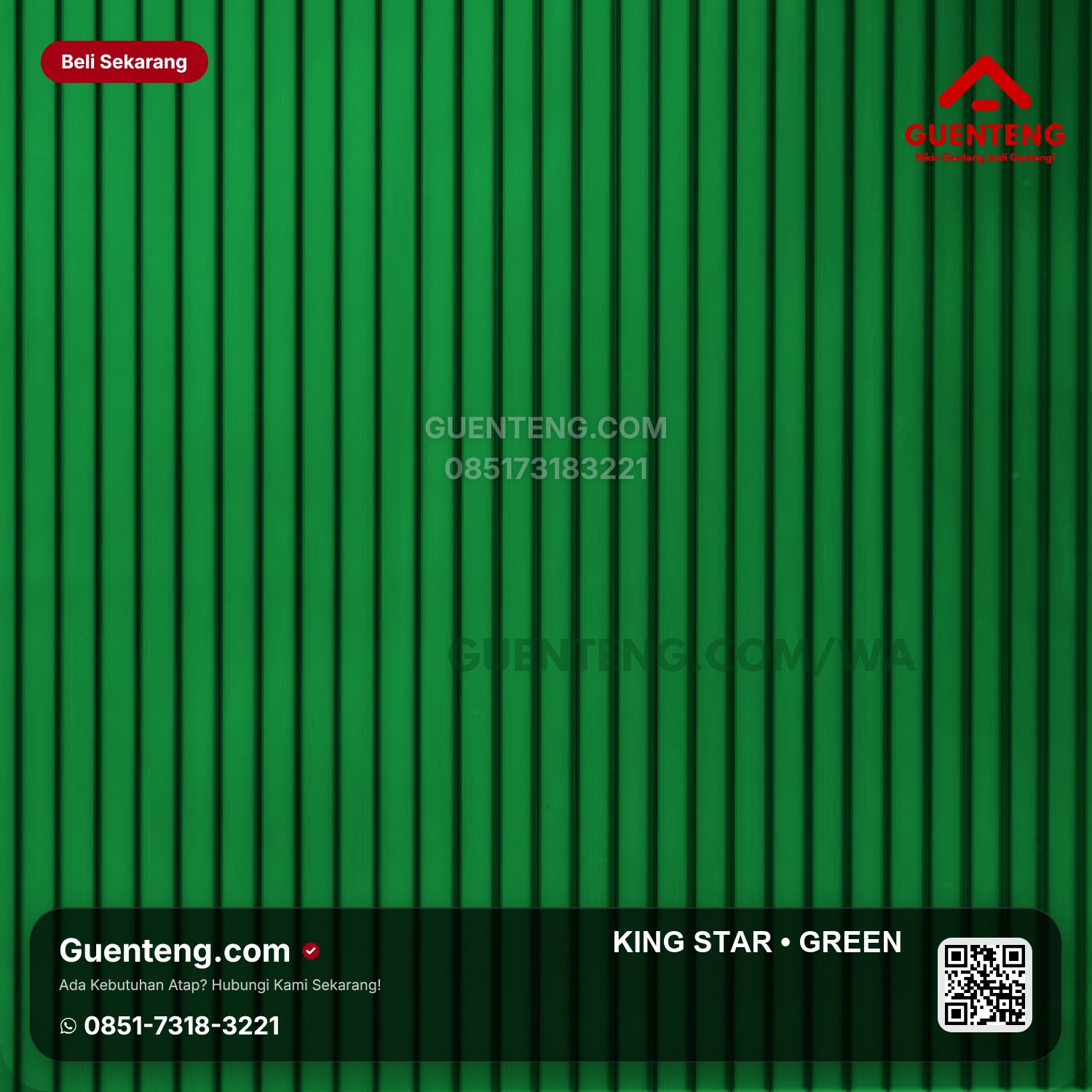 Atap Polycarbonate KING STAR Green