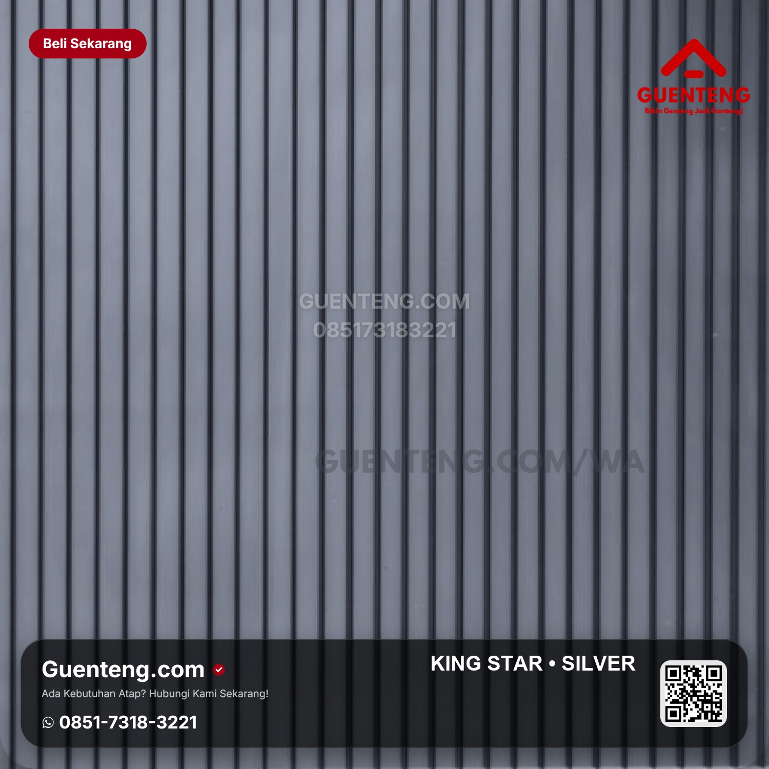 Atap Polycarbonate KING STAR Silver