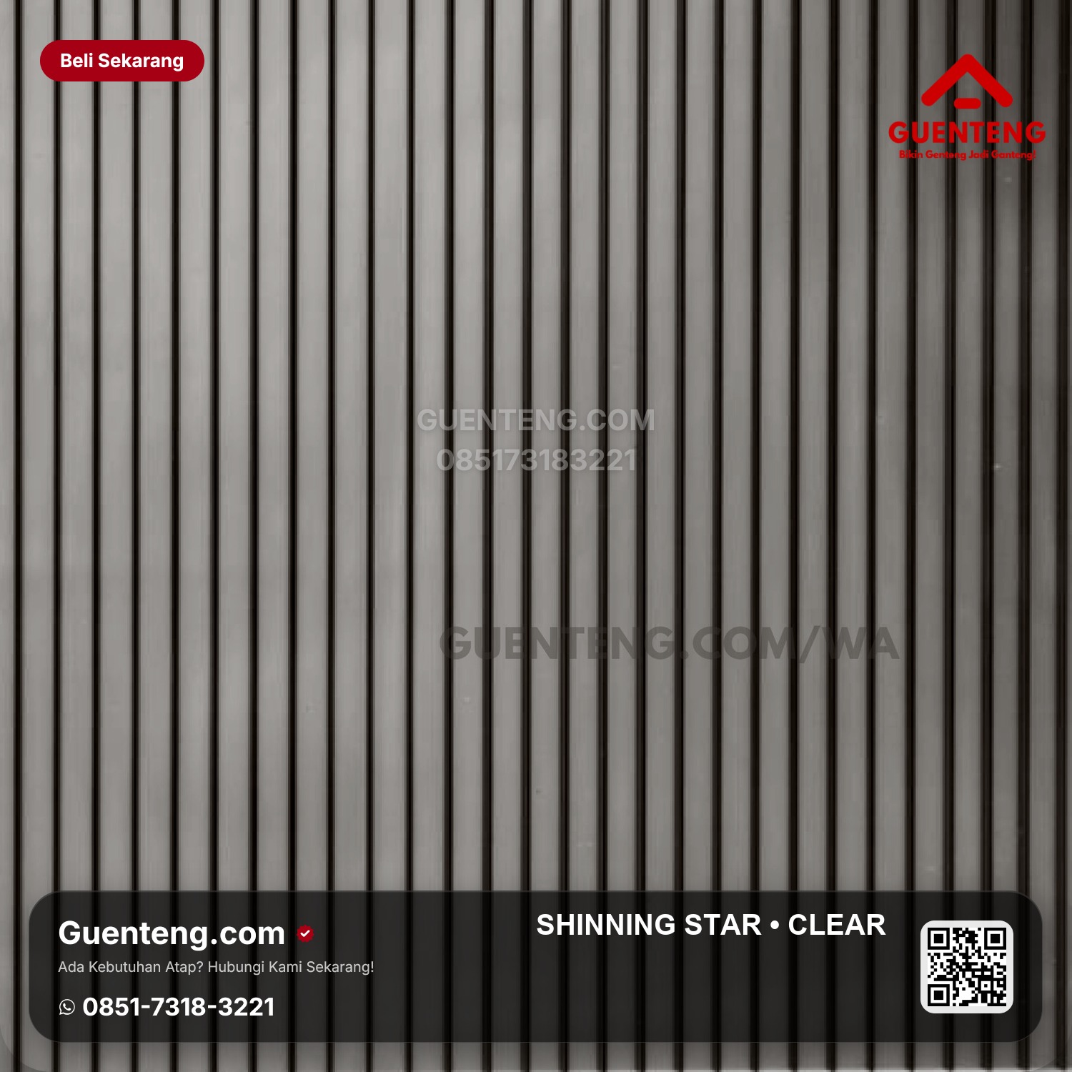 Atap Polycarbonate Shinning Star Clear
