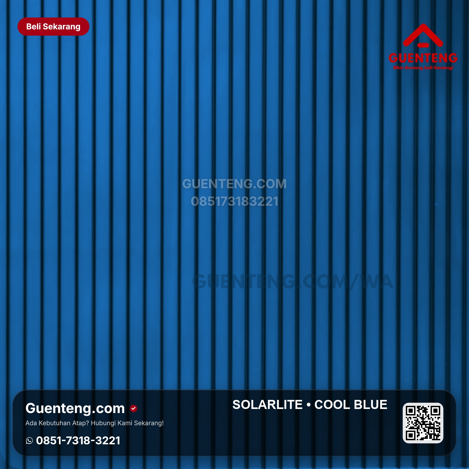 Atap SOLARLITE 5 mm Cool Blue