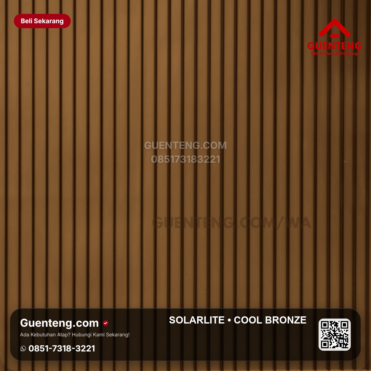 Atap SOLARLITE 5 mm Cool Bronze