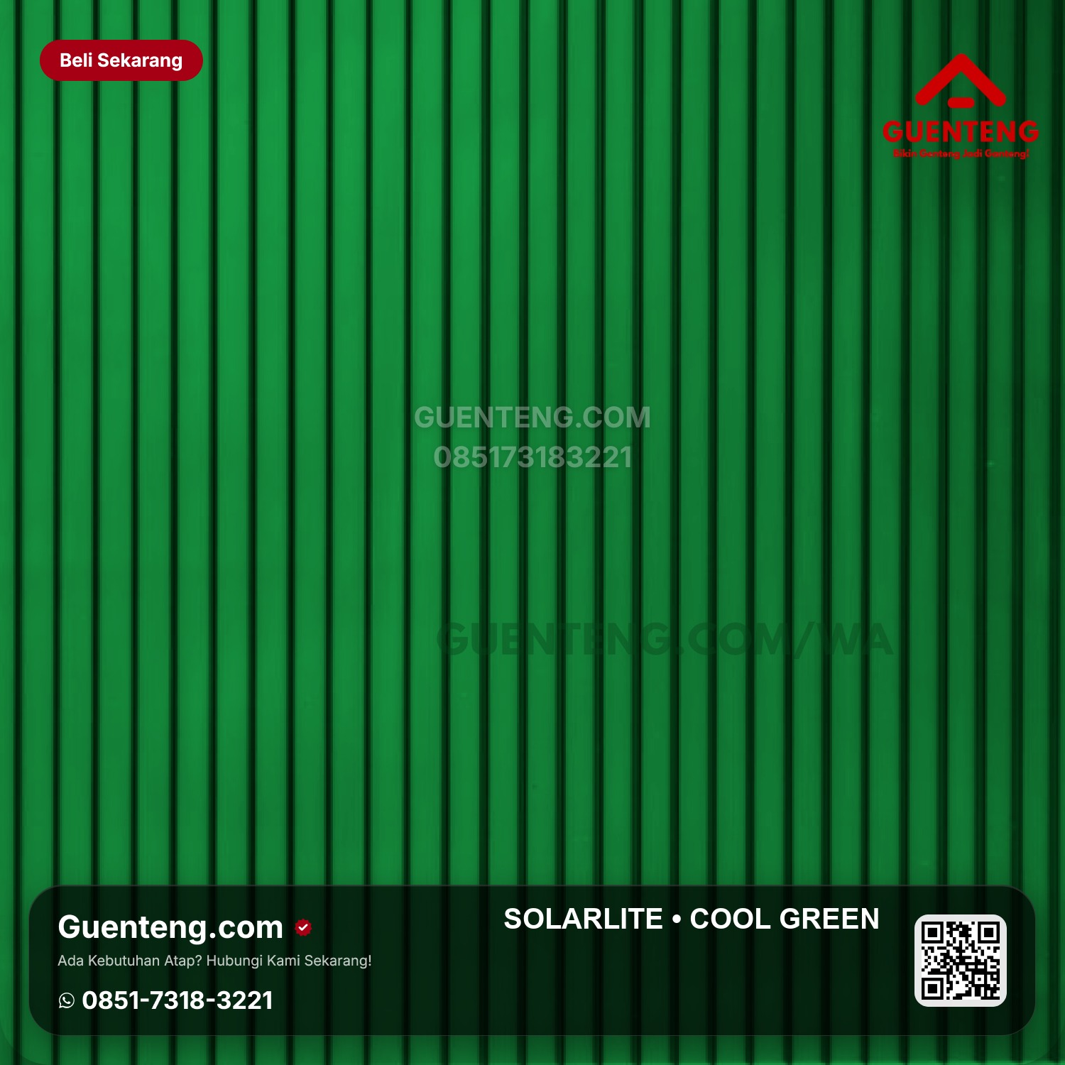 Atap SOLARLITE 5 mm Cool Green