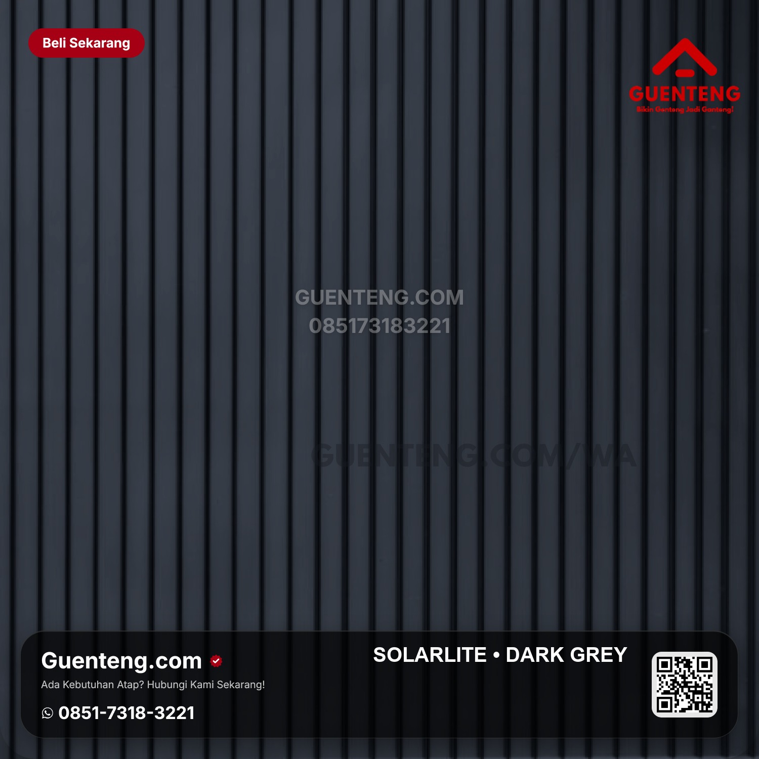 Distributor Resmi Atap SOLARLITE 5 mm Dark Grey Terlengkap & Bergaransi