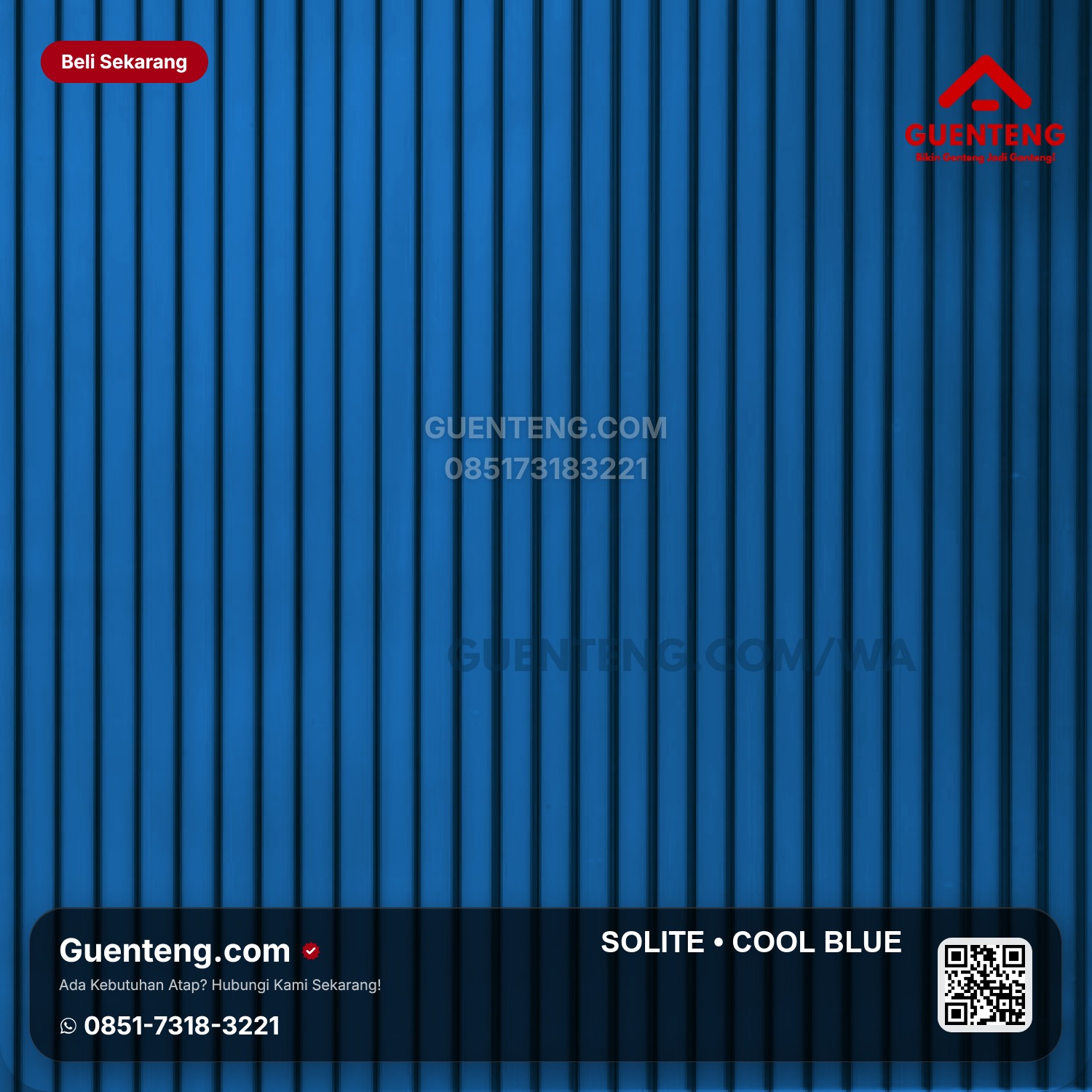 Atap SOLITE 4 mm Cool Blue