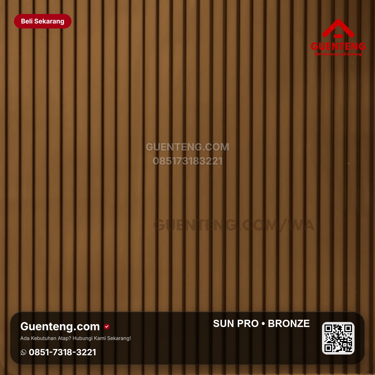 Atap SUN PRO 4,2 mm Bronze