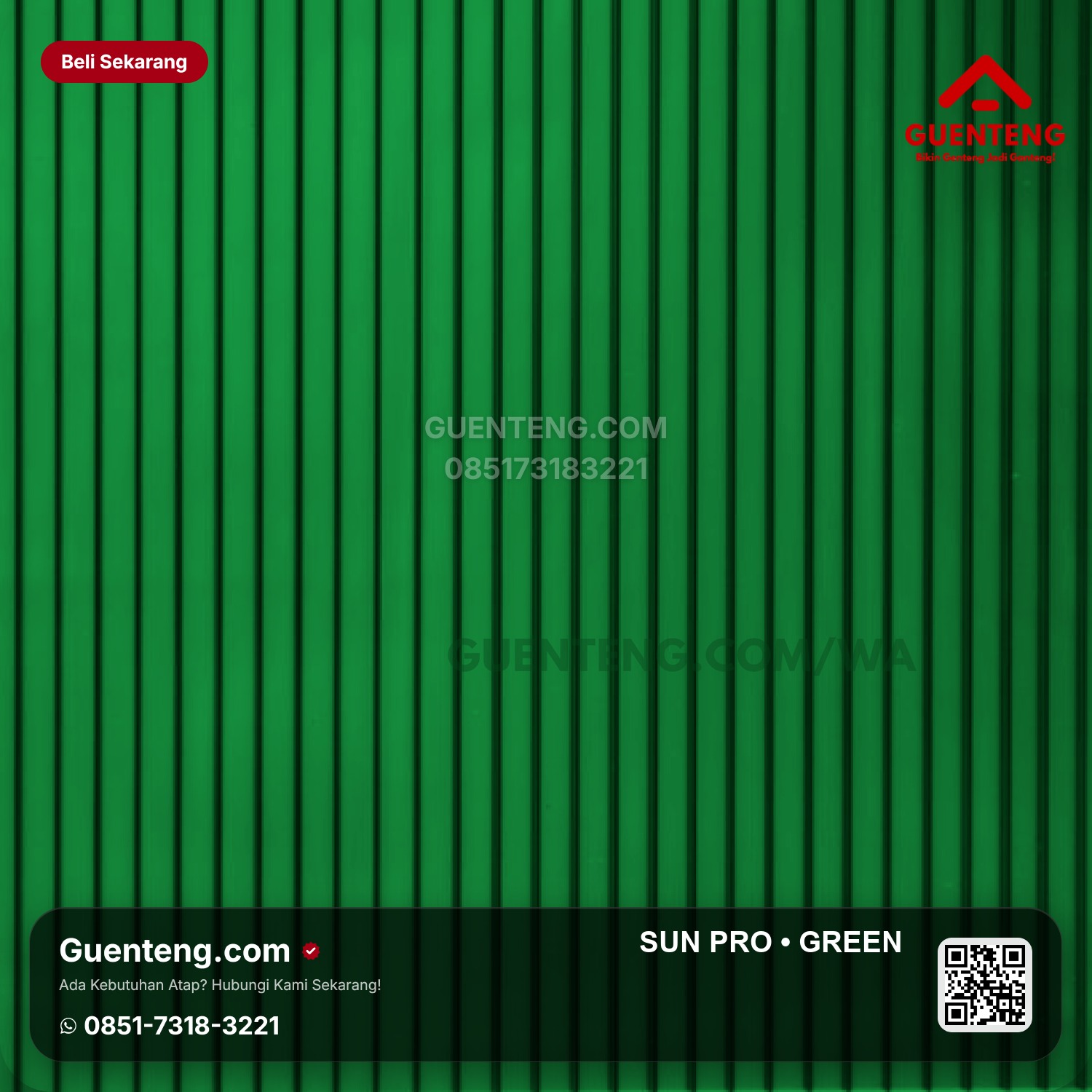 Atap SUN PRO 4,2 mm Green