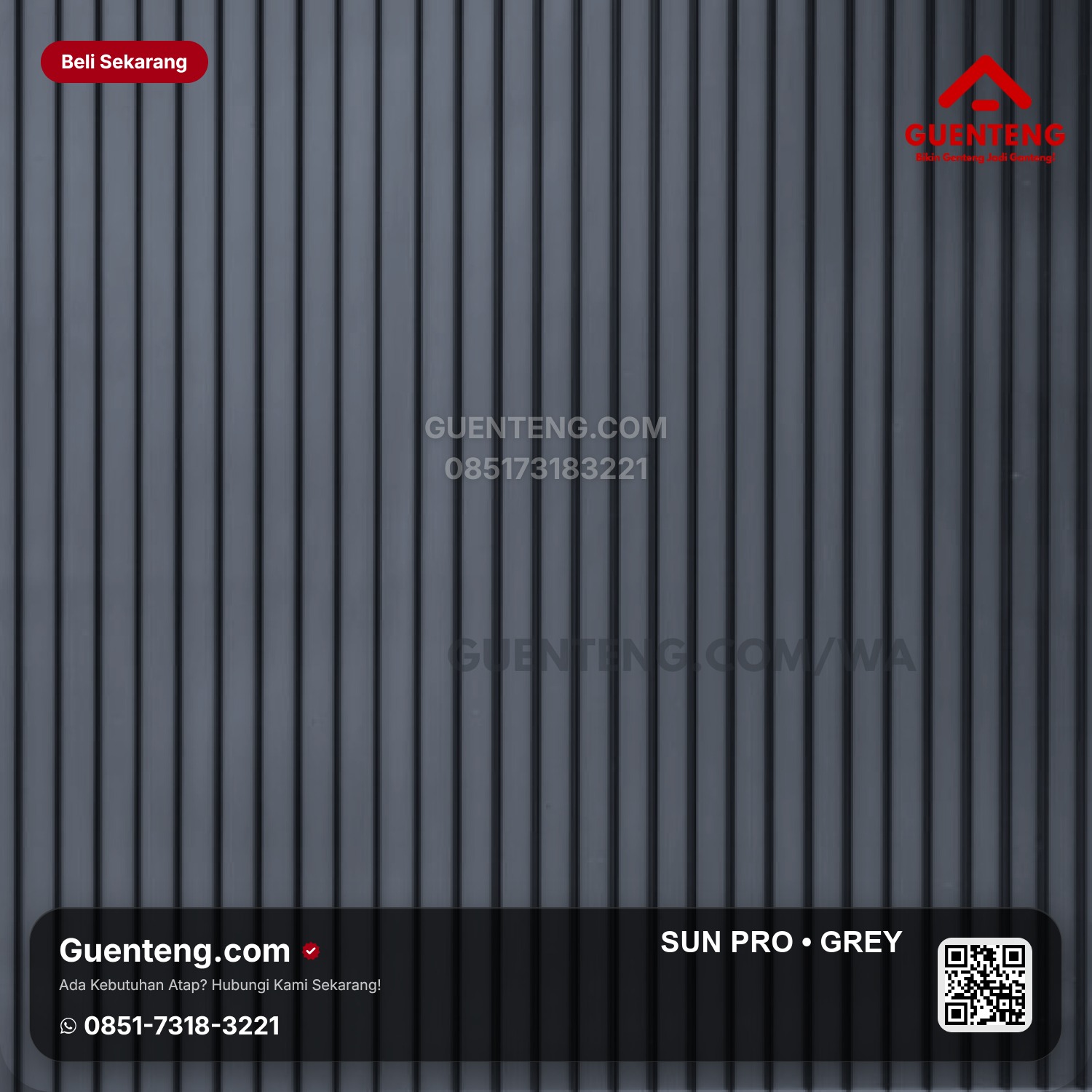 Atap SUN PRO 4,2 mm Grey