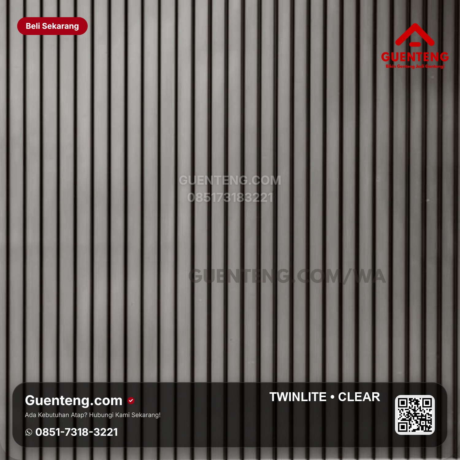 Atap TWINLITE 5 mm Clear