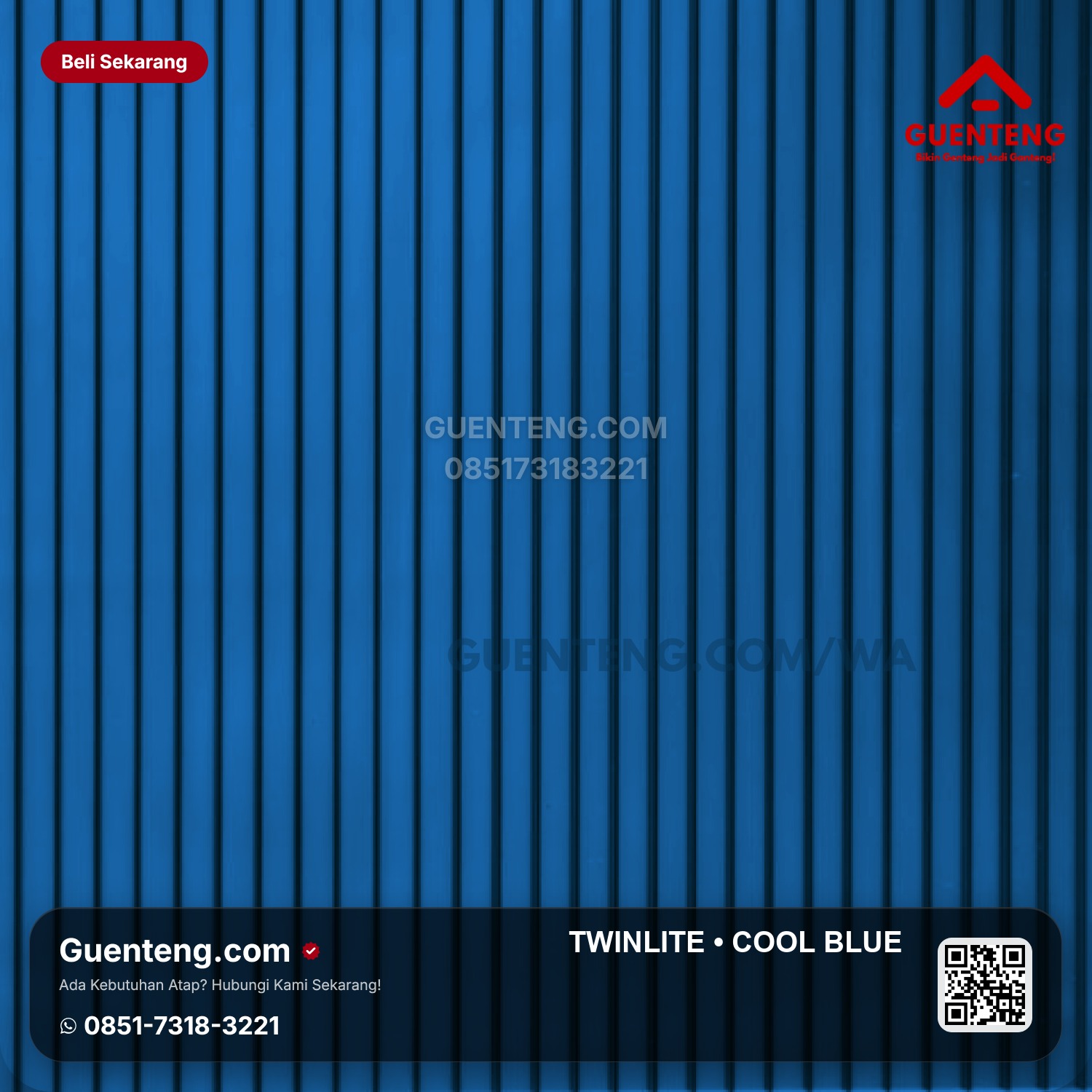 Atap TWINLITE 5 mm Cool Blue