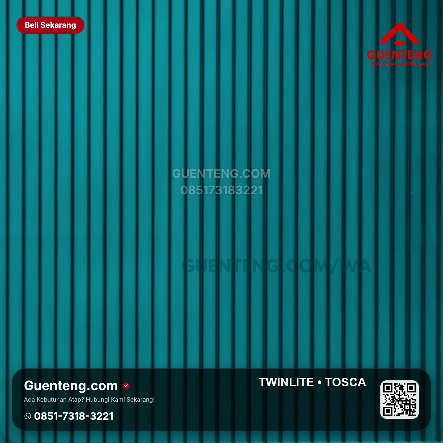Atap TWINLITE 10 mm Tosca