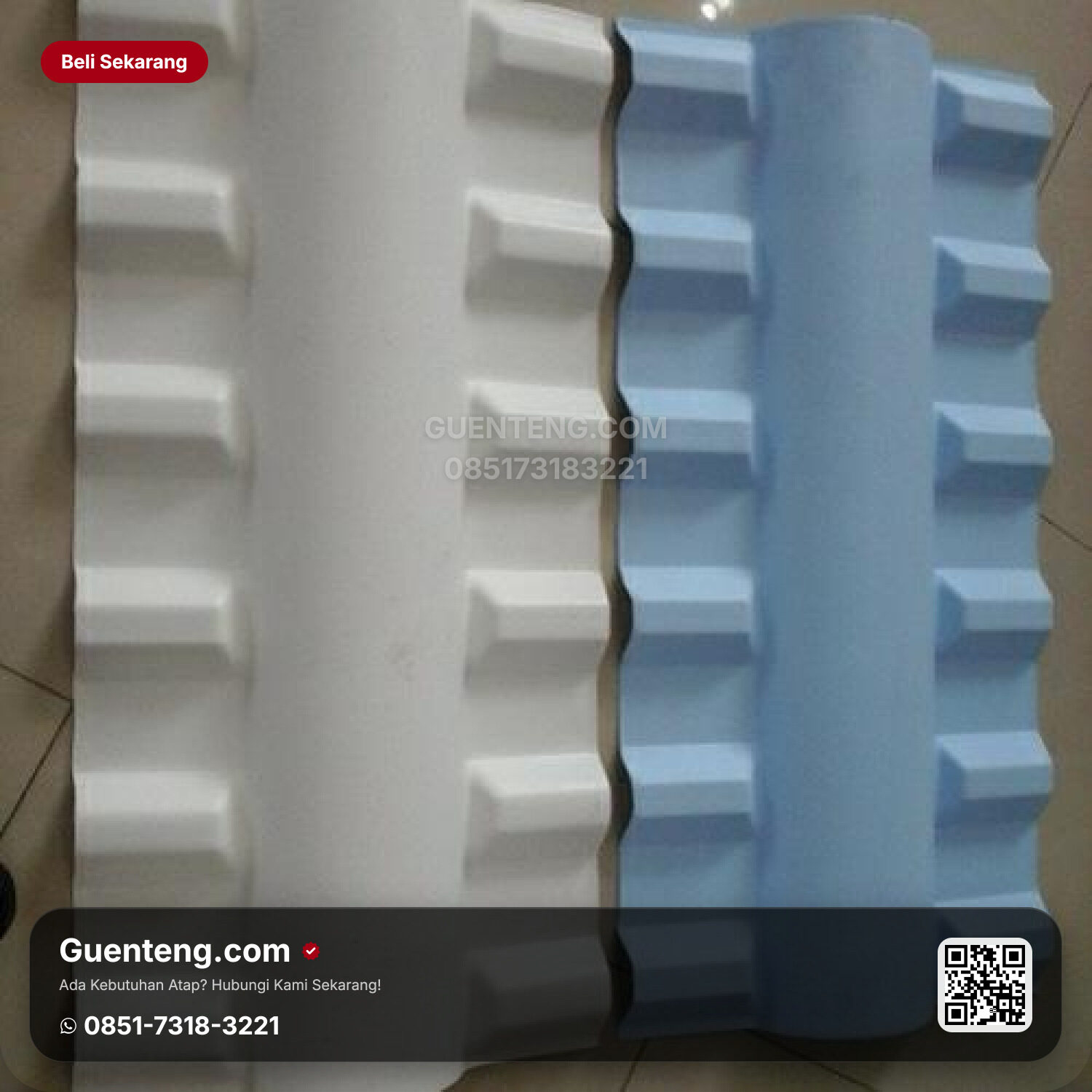 Atap Plastik uPVC Alderon Nok Aksesoris Alderon Top Ridge