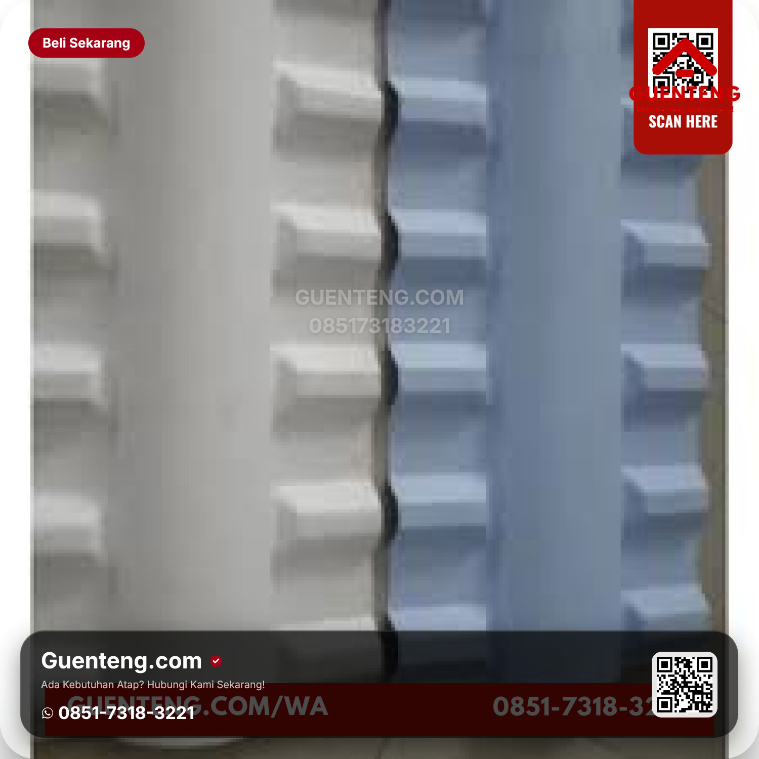 Atap Plastik uPVC Nok Alderon RS Trimdeck Sepasang Kiri Kanan (1 Set) Aksesoris