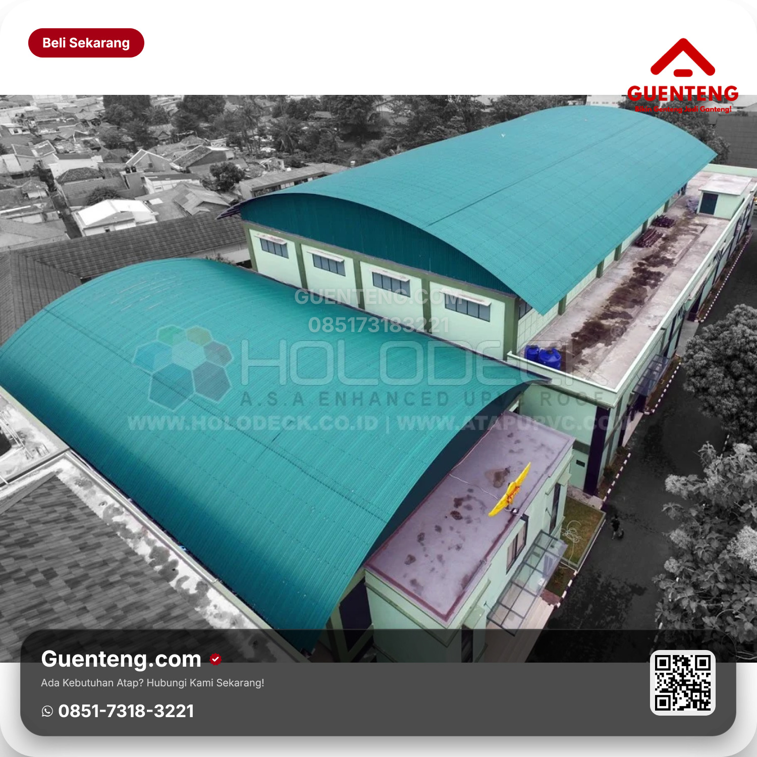 Atap Plastik AvantGuard & Holodeck uPVC 1.5mm Translite (efektif 105cm) Avant Guard