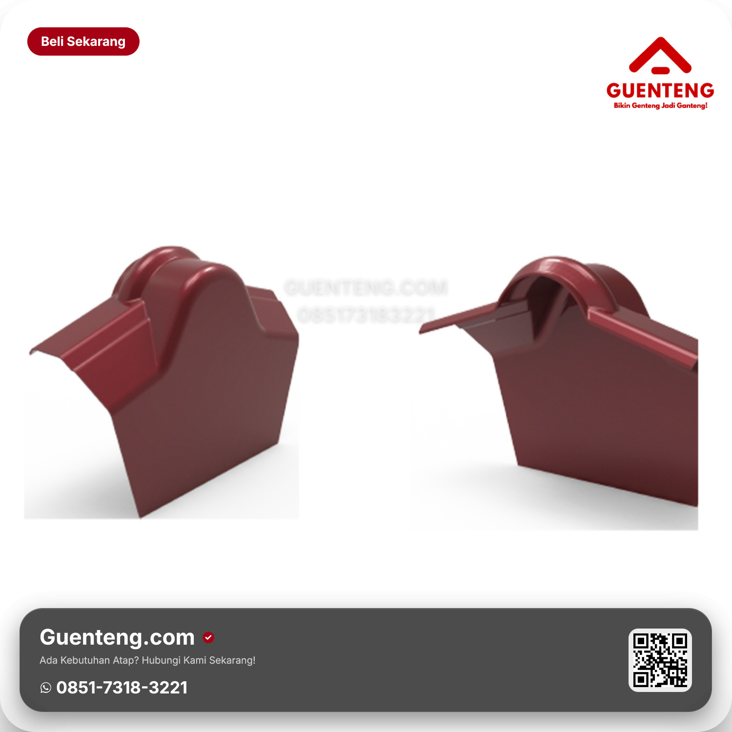 Atap Plastik AvantGuard & Holodeck uPVC End Cap Universal ASA ef. 100 Aksesoris Accessories