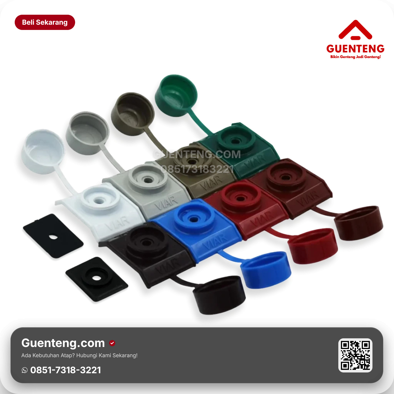 Atap Plastik AvantGuard & Holodeck uPVC Viar HDPE ada Tutup Aksesoris Accessories