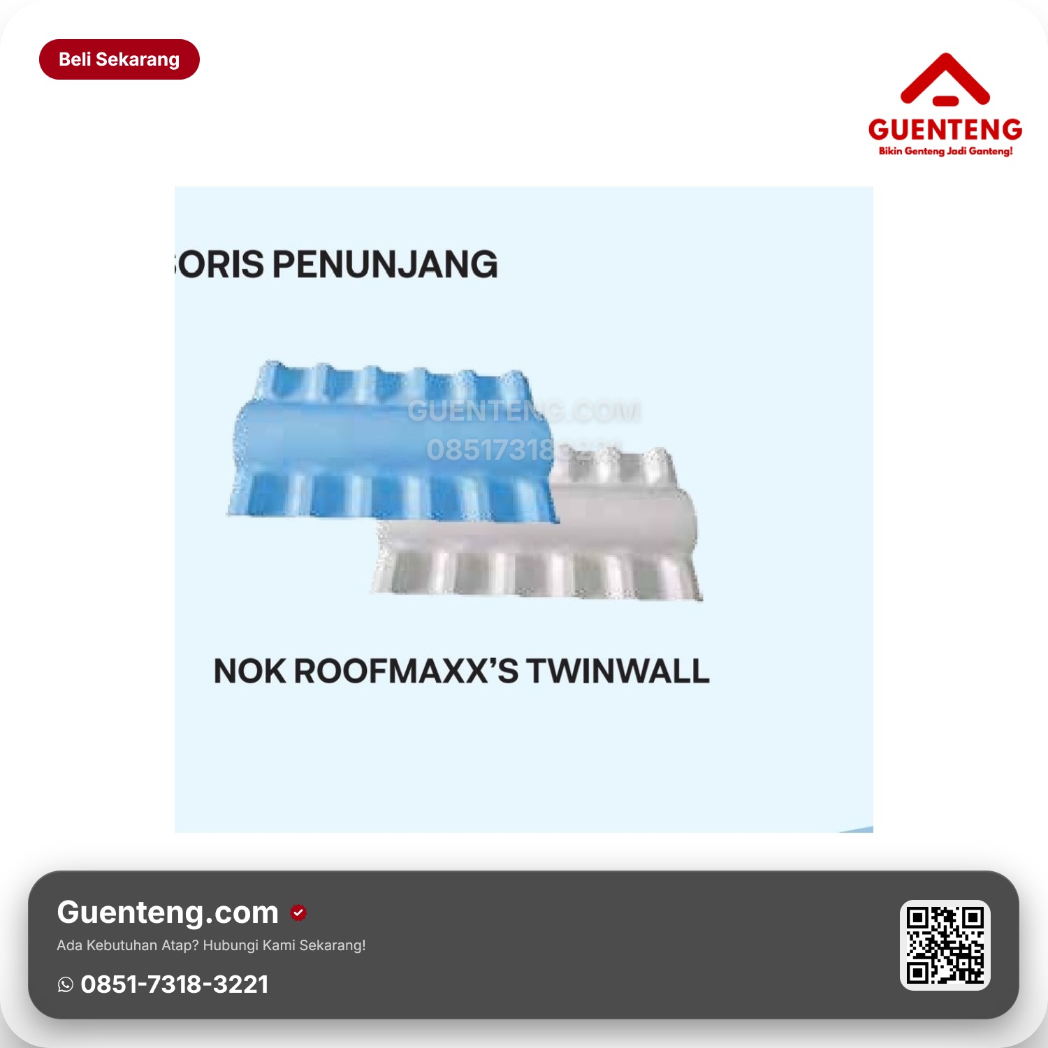 Atap uPVC Roofmax Double Layer
