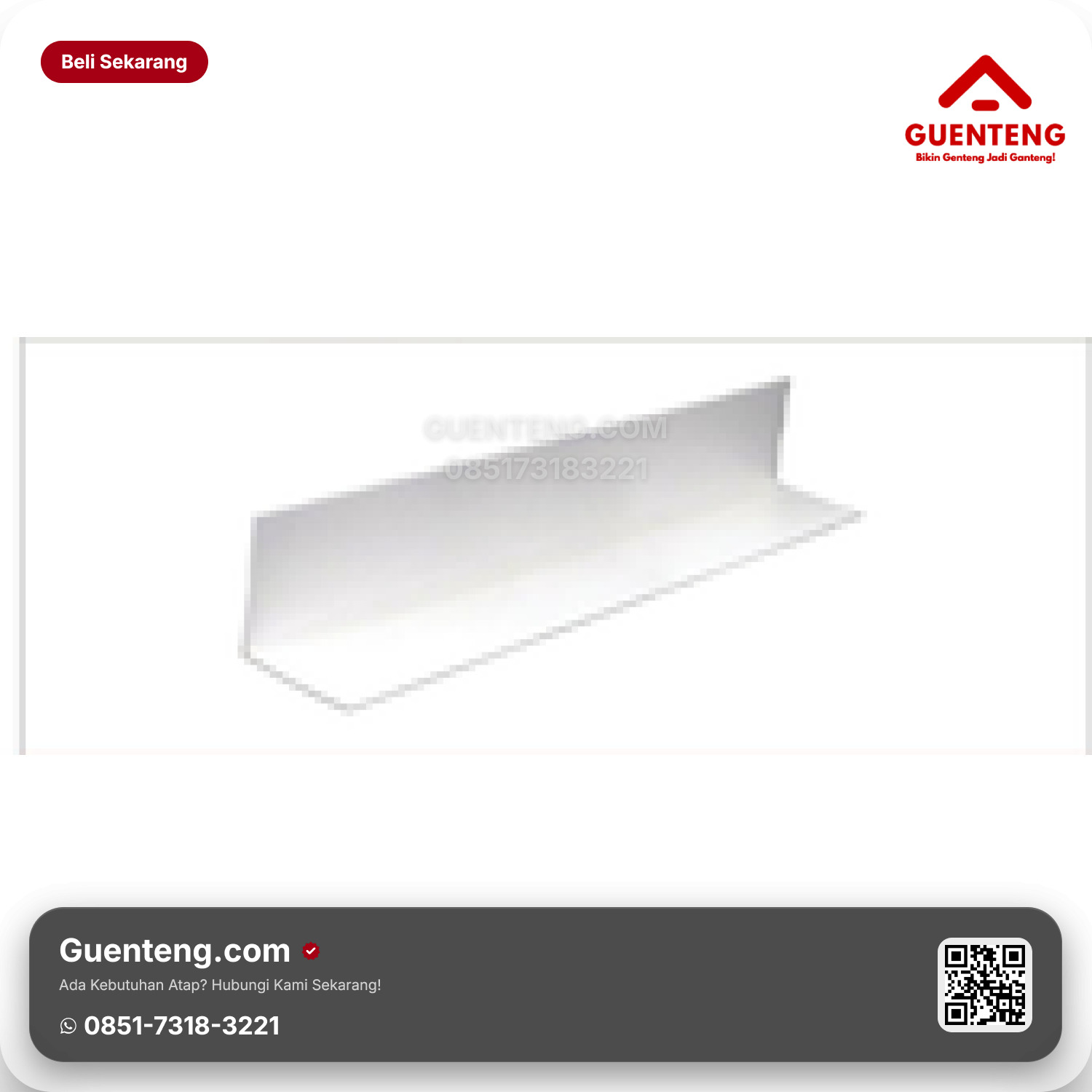 Atap Plastik uPVC ROOFTOP Roofseal® PRO Diameter 32 mm / Tutup 18.1 Warna: Putih & Biru Muda (1 pack = 15 pcs)