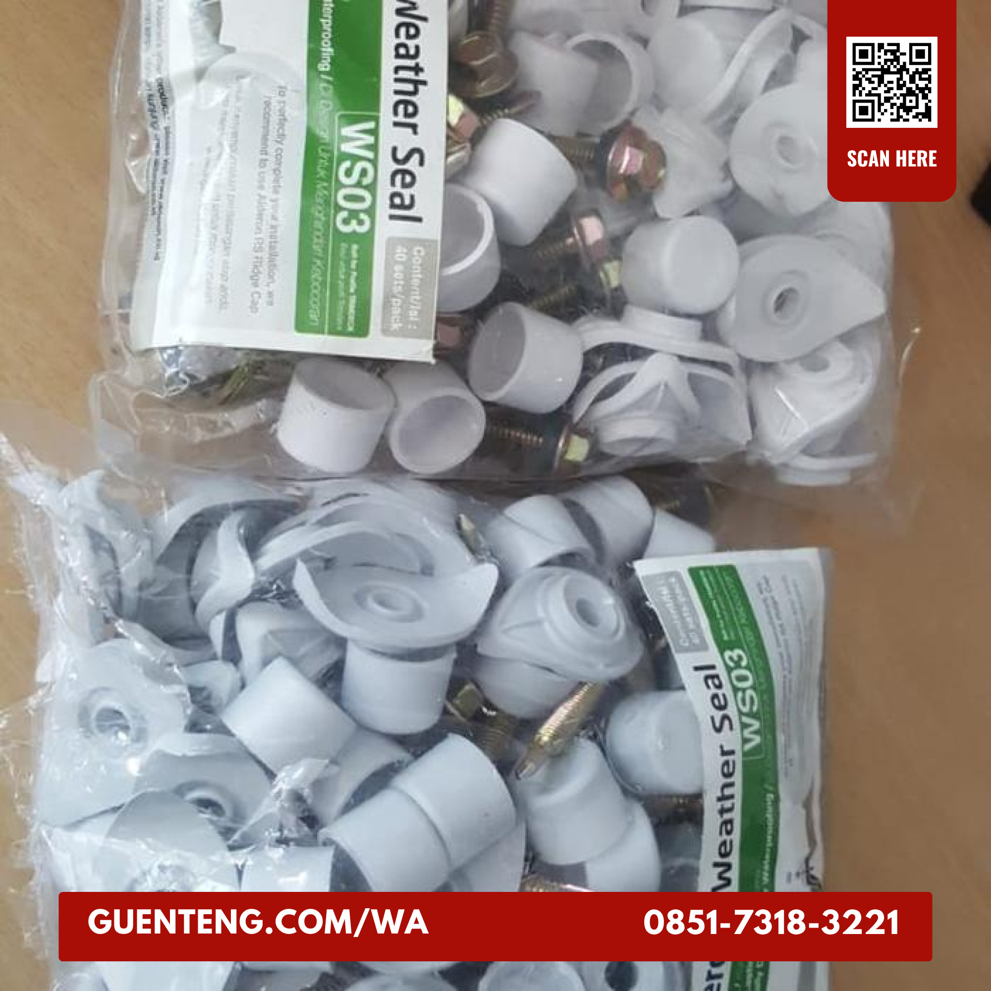 Roofseal Alderon RS Trimdeck WS 03 1pack 40pcs Putih roofseal alderon rs trimdeck ws 03 1pack 40pcs putih 5.jpg