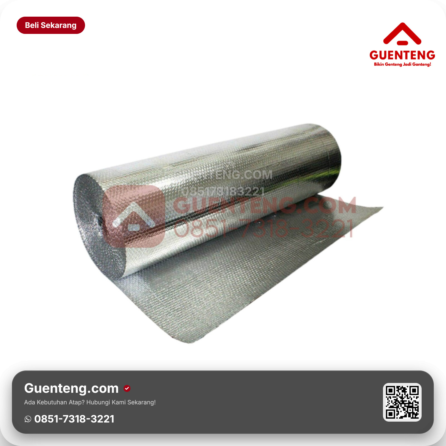Genteng Alumunium Foil Aluminium FOAM 2mm