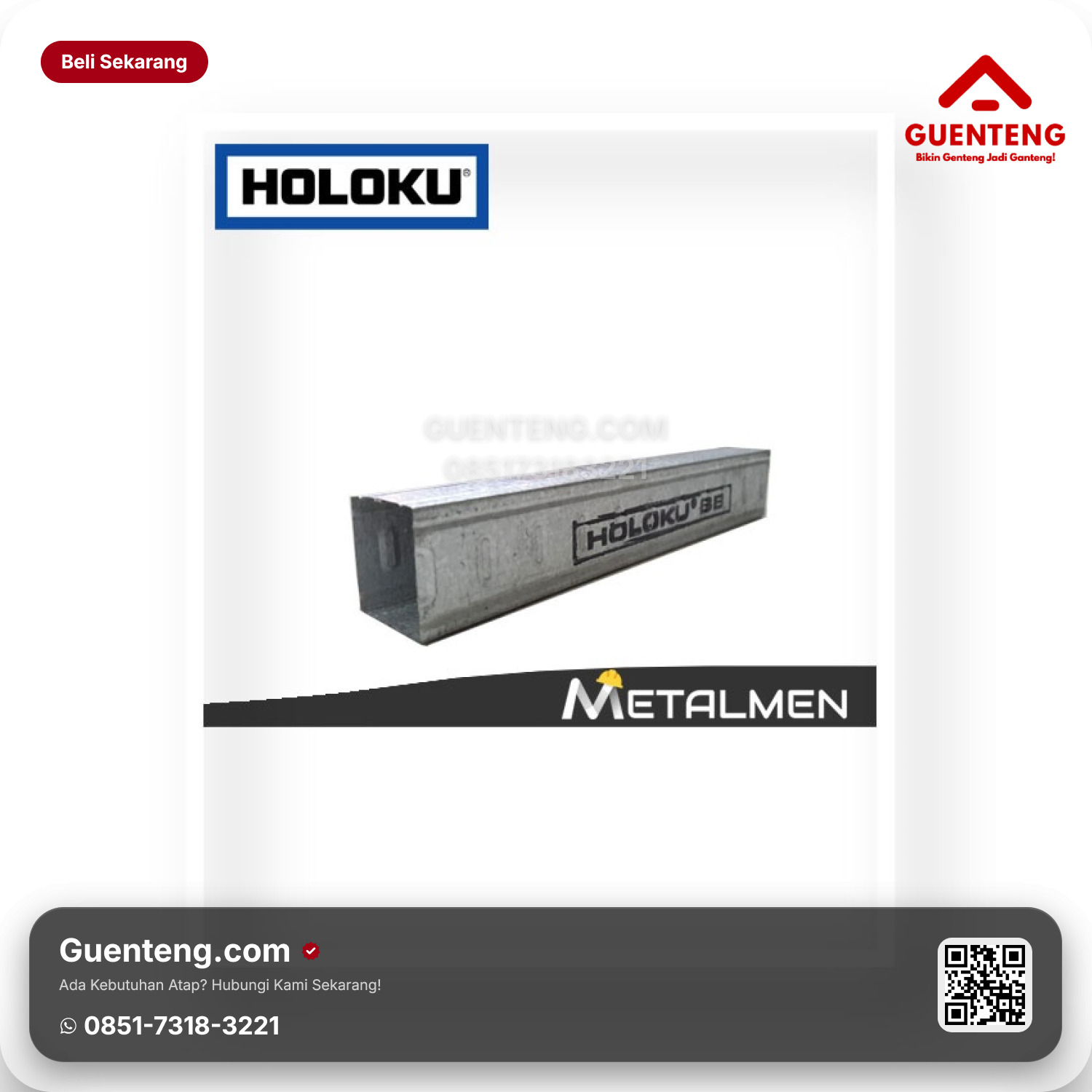 Jual HOLO 25 X 35/35 4000 MM SILVER Murah Berkualitas Jabodetabek