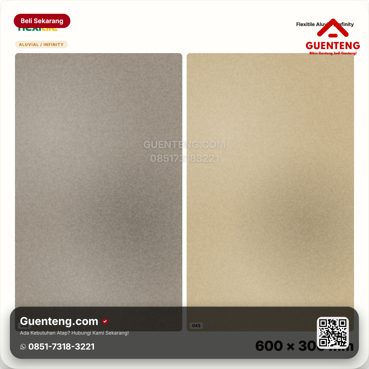 Genteng Flexitile Aluvial / Infinity 052, 043