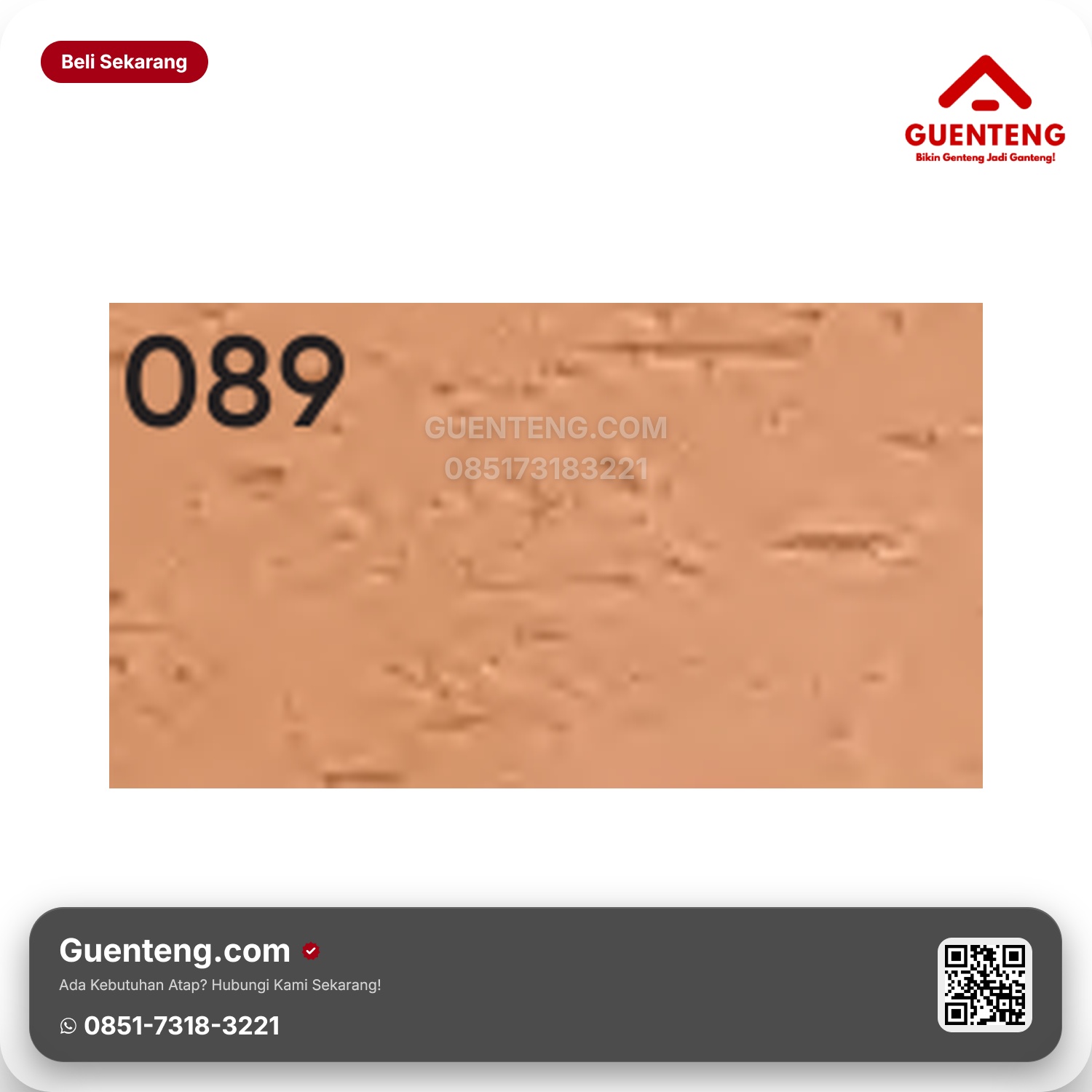 Genteng Flexitile Facebrick A 089 (240x60mm)