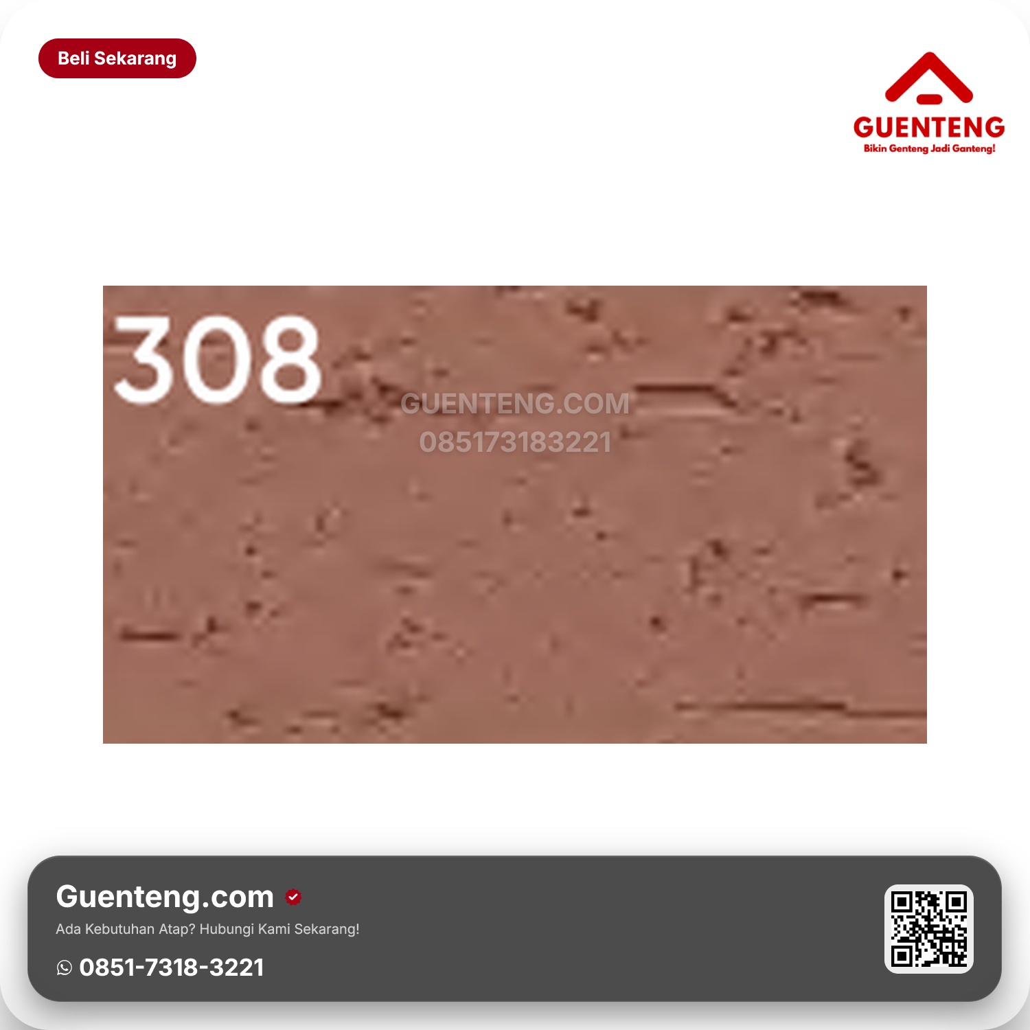 Genteng Flexitile Facebrick A 308 (240x60mm)