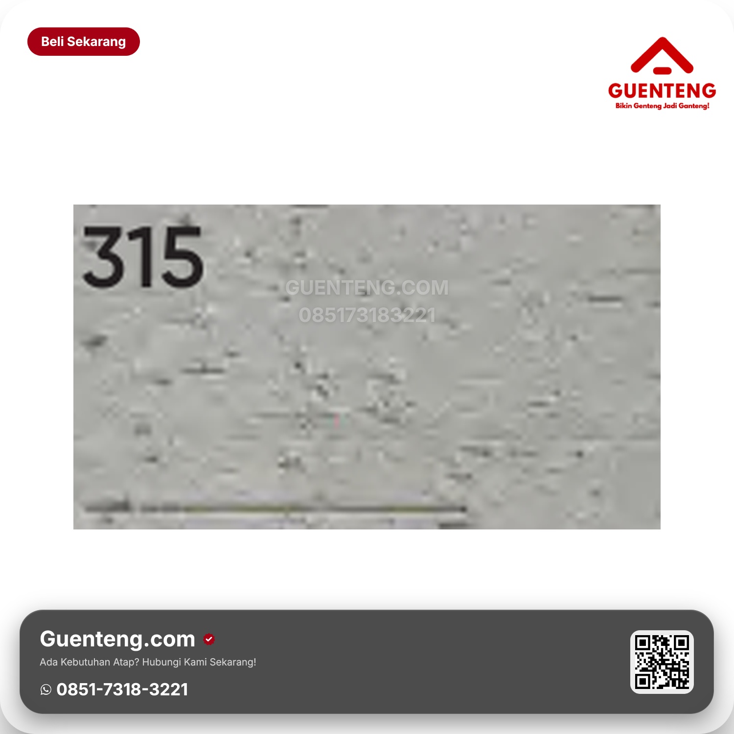 Genteng Flexitile Facebrick A 315 (240x60mm)