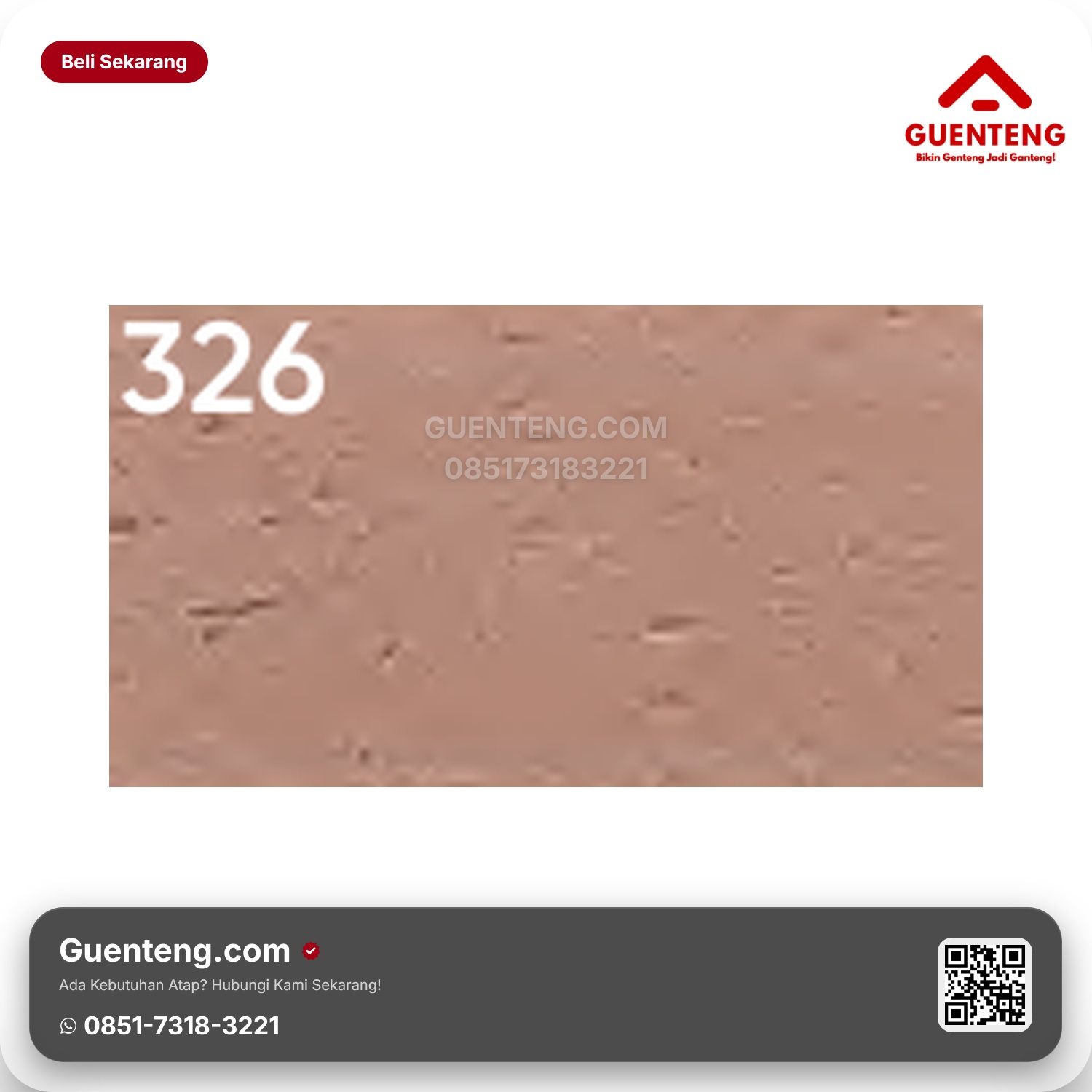 Genteng Flexitile Facebrick A 326 (240x60mm)