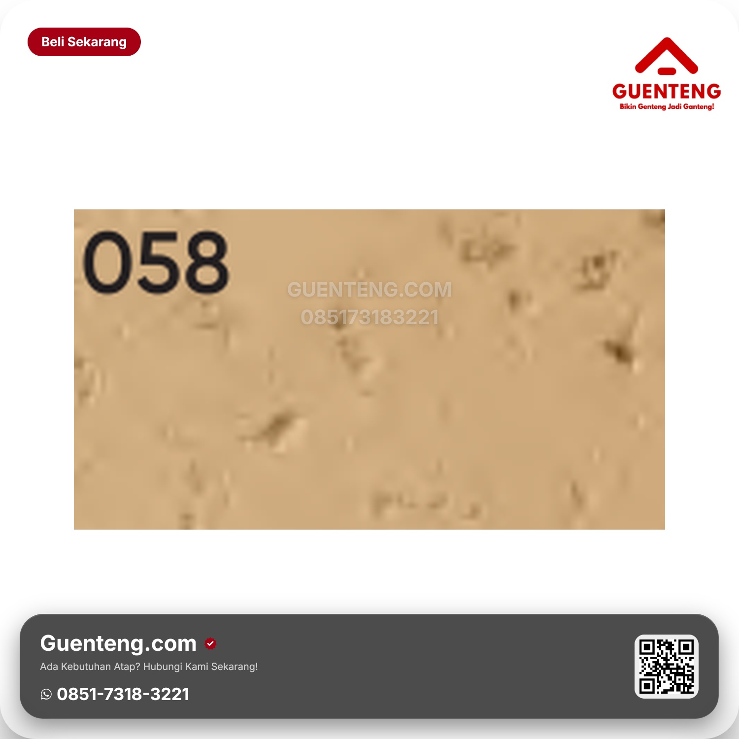 Genteng Flexitile Facebrick G 058 (230x58mm)