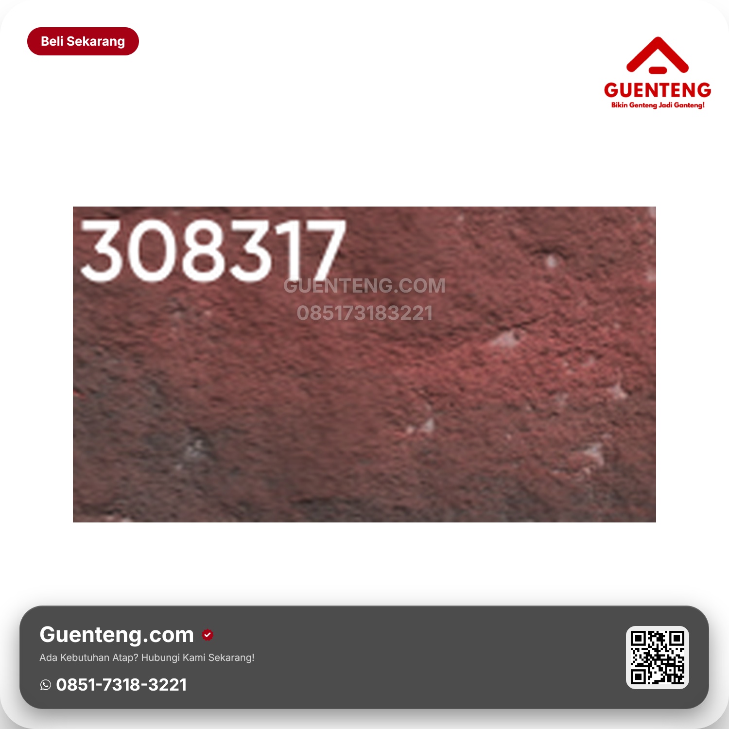 Genteng Flexitile Facebrick G 308317 (230x58mm)
