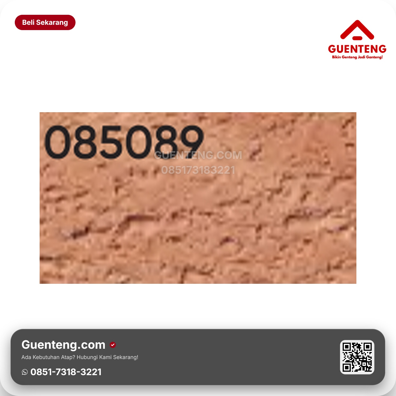 Genteng Flexitile Facebrick R 085089 (222x63mm)