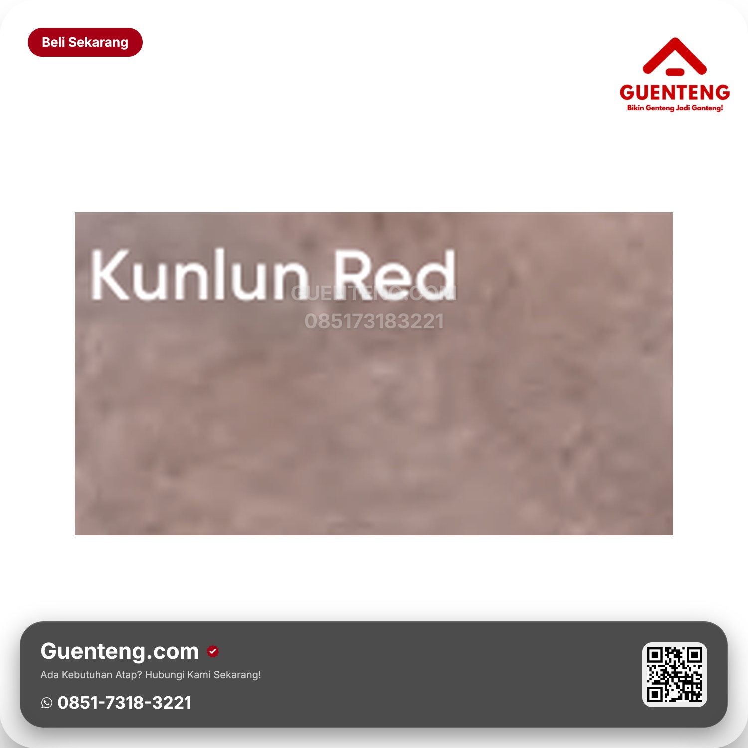 Genteng Flexitile Granite Deco Kunlun Red (1200x600mm)