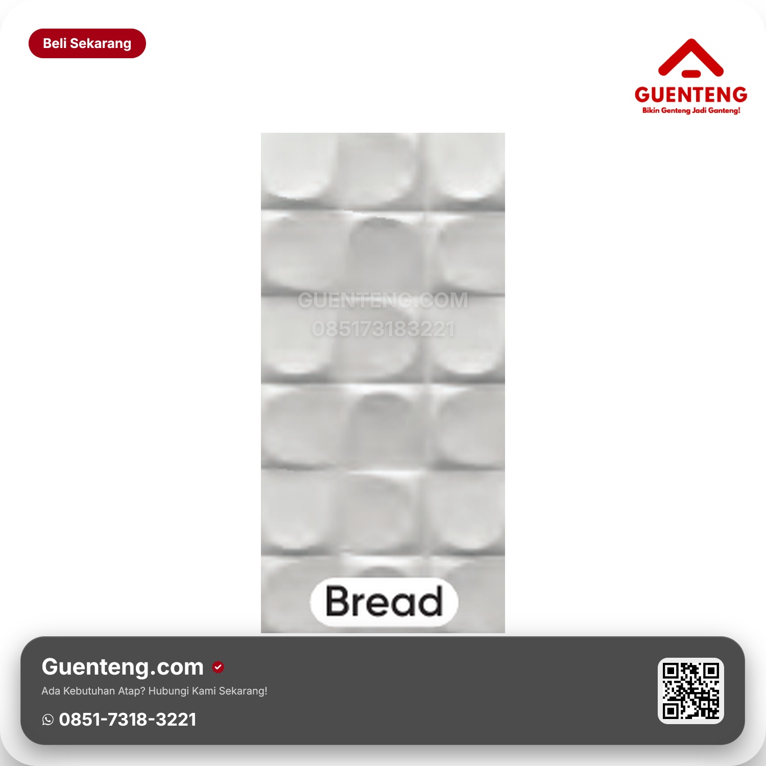 Genteng Flexitile Hollow Brick Bread (1200x600mm)