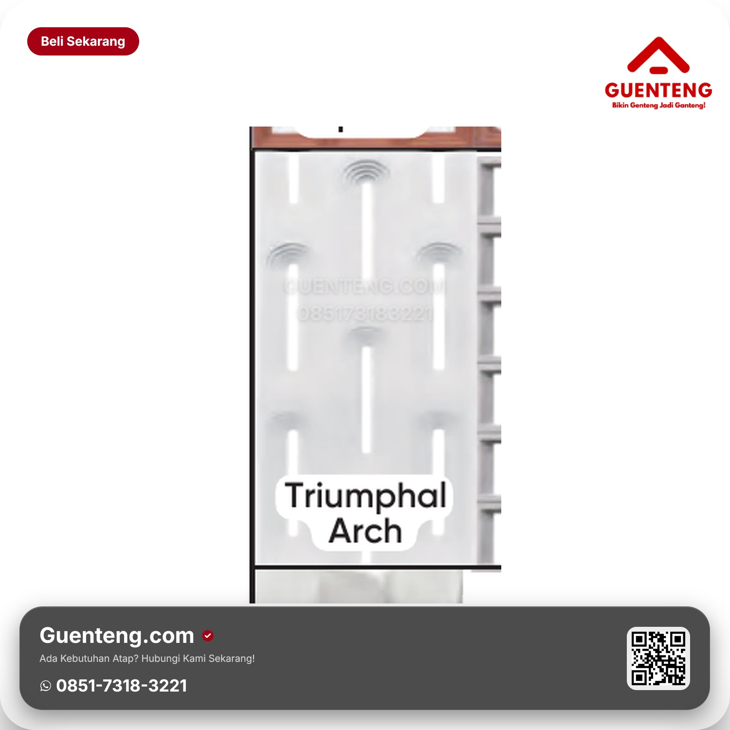 Genteng Flexitile Hollow Brick Triumphal Arch (1200x600mm)
