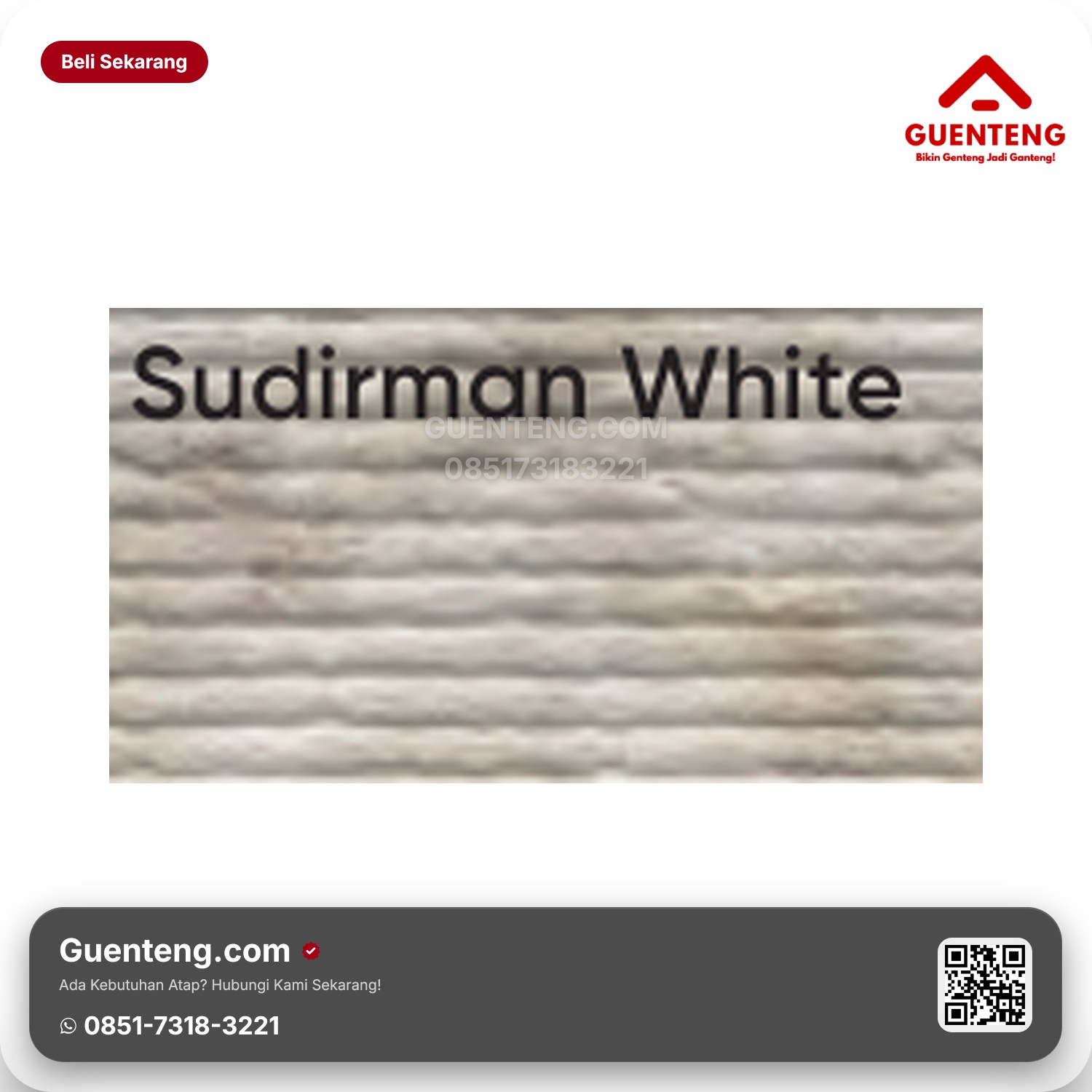 Genteng Flexitile Linea Deco Sudirman White (1350x600mm)