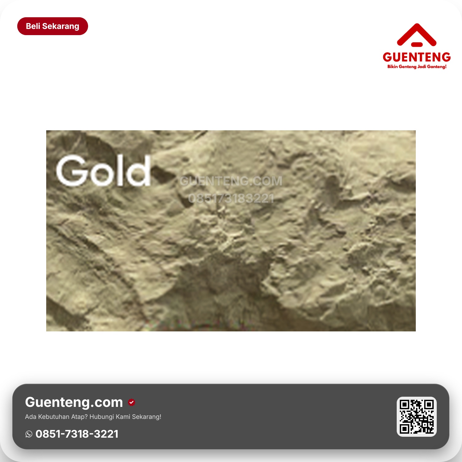 Genteng Flexitile Mountain Rock Gold (1200x600mm)