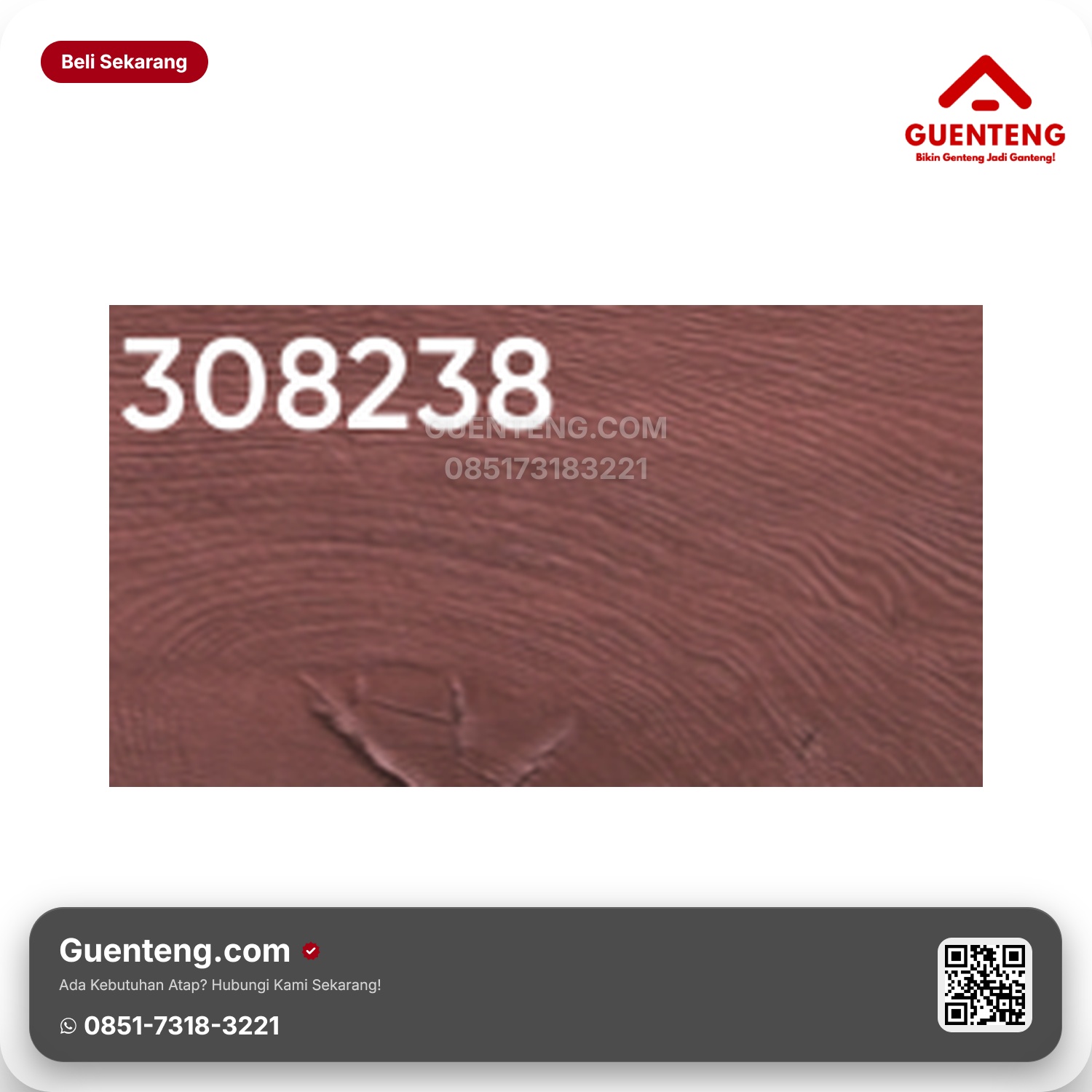 Genteng Flexitile Original Wood 308238 (1350x300mm)