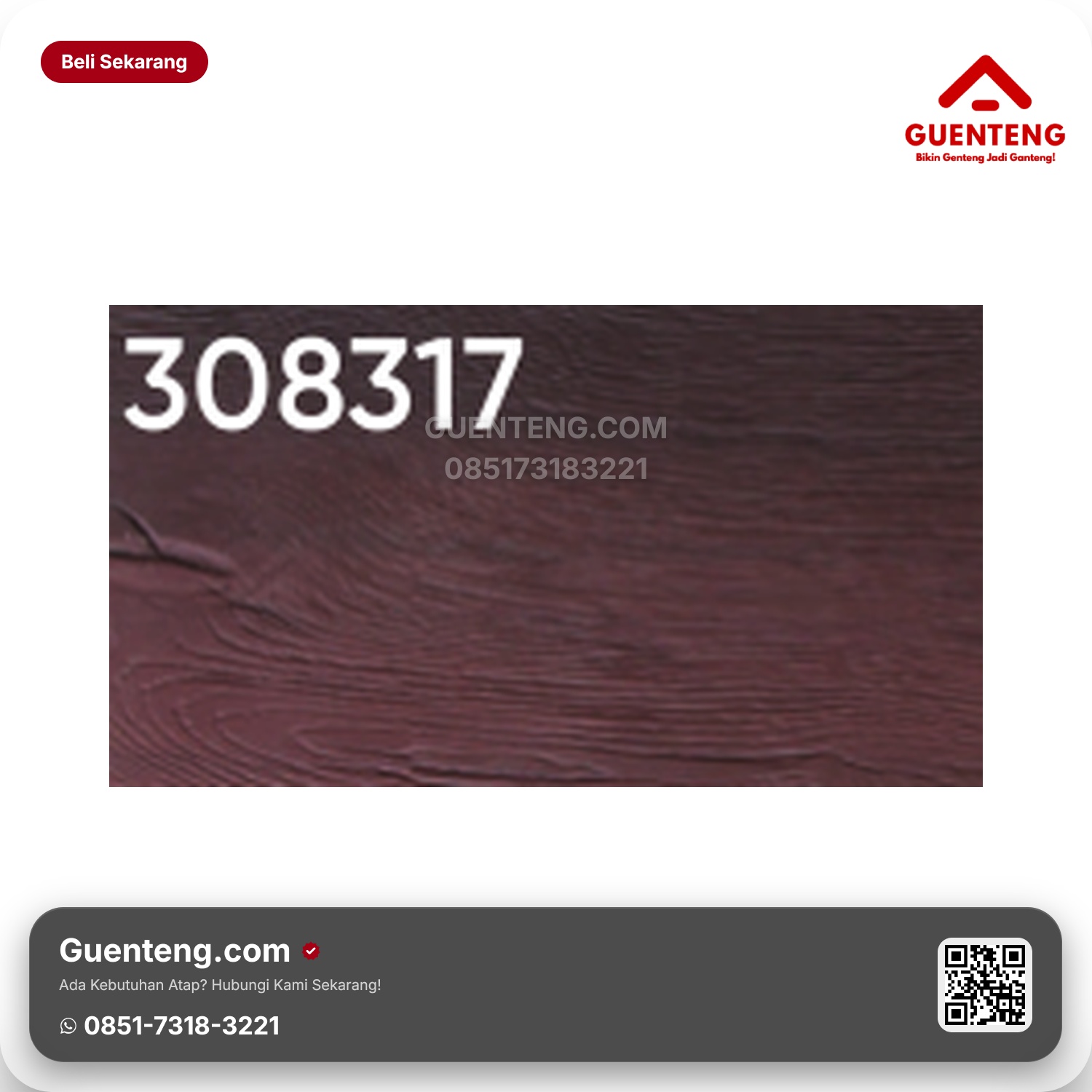 Genteng Flexitile Original Wood 308317 (1350x300mm)
