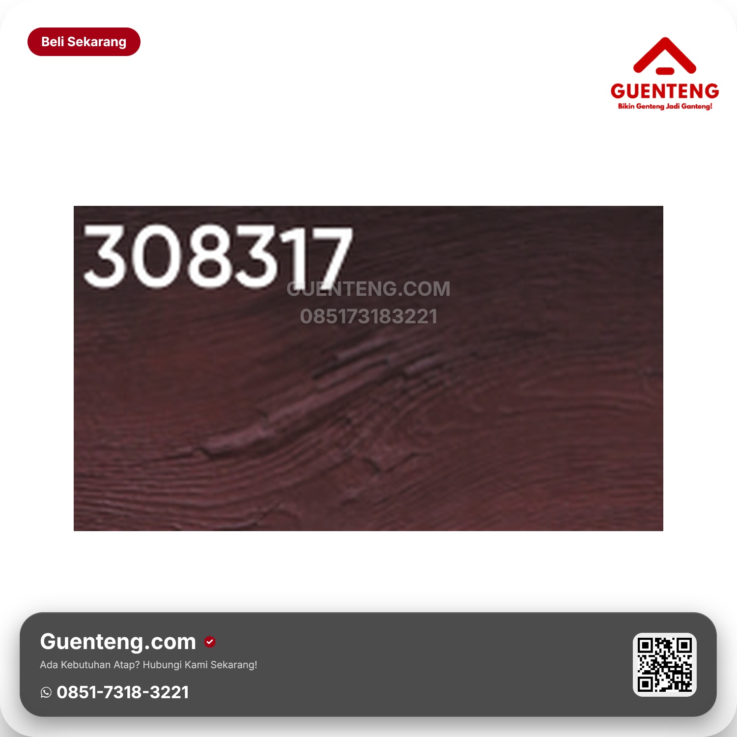 Genteng Flexitile Original Wood 308317 (900x180mm)
