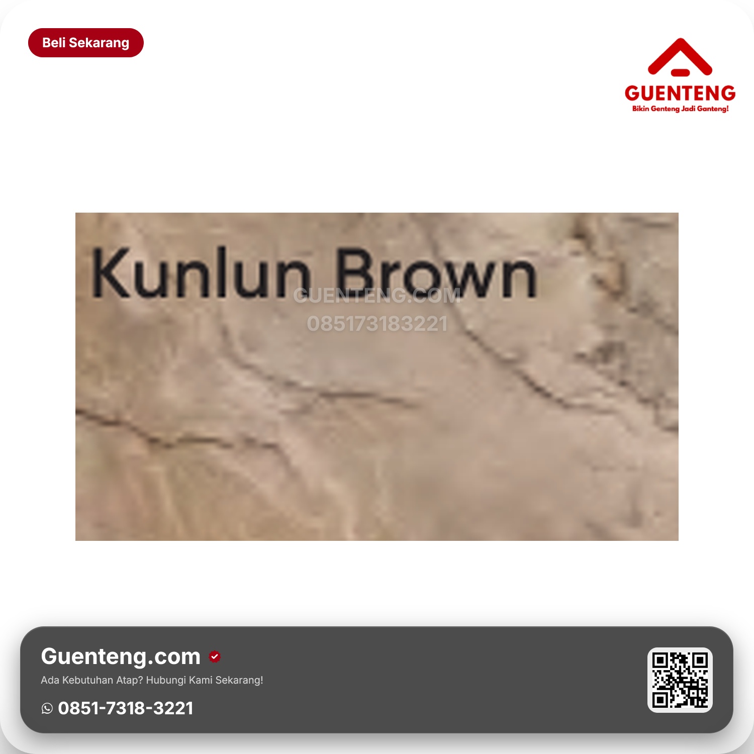 Genteng Flexitile Slate Deco Kunlun Brown (1200x600mm)