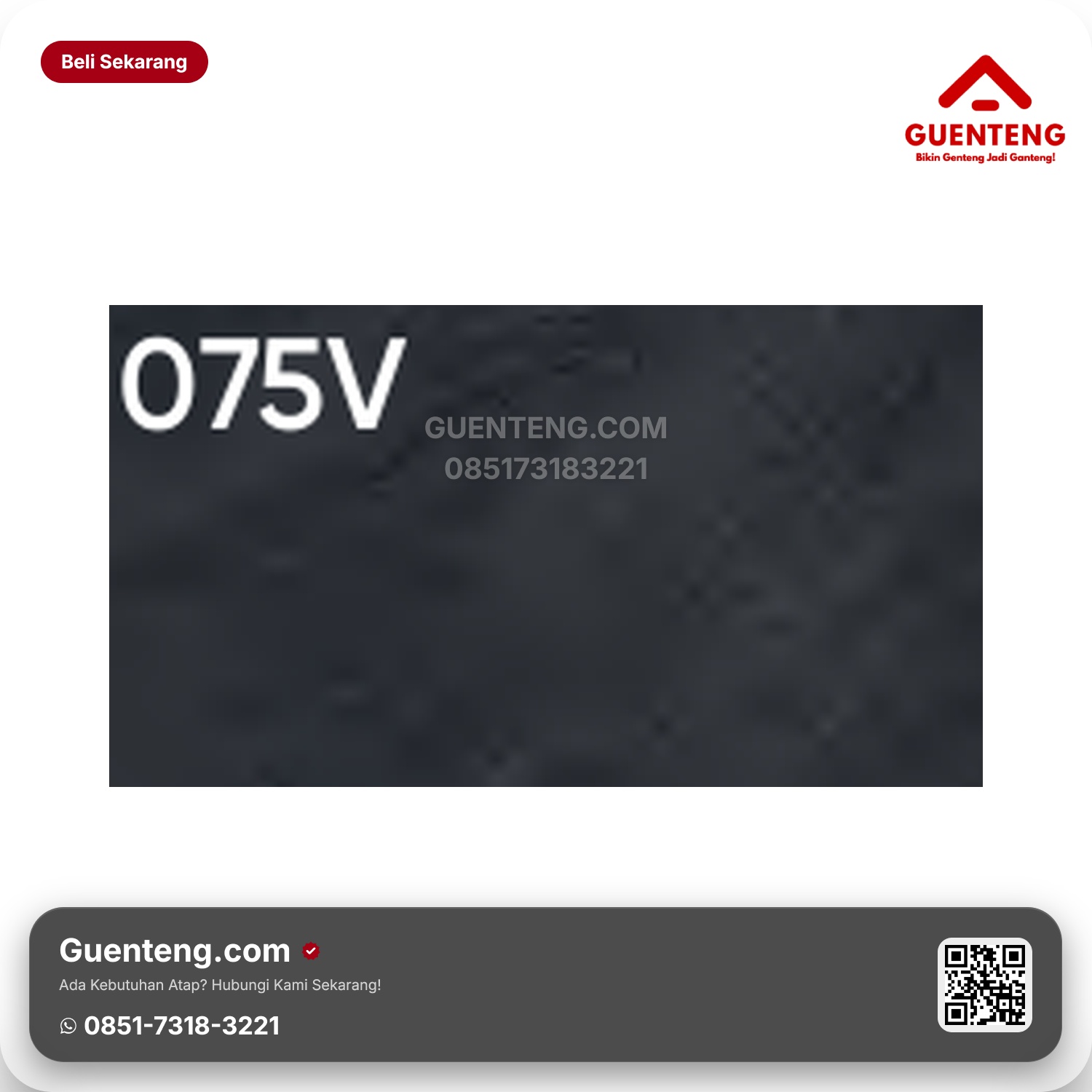 Genteng Flexitile Slate V 075V (580x280mm)