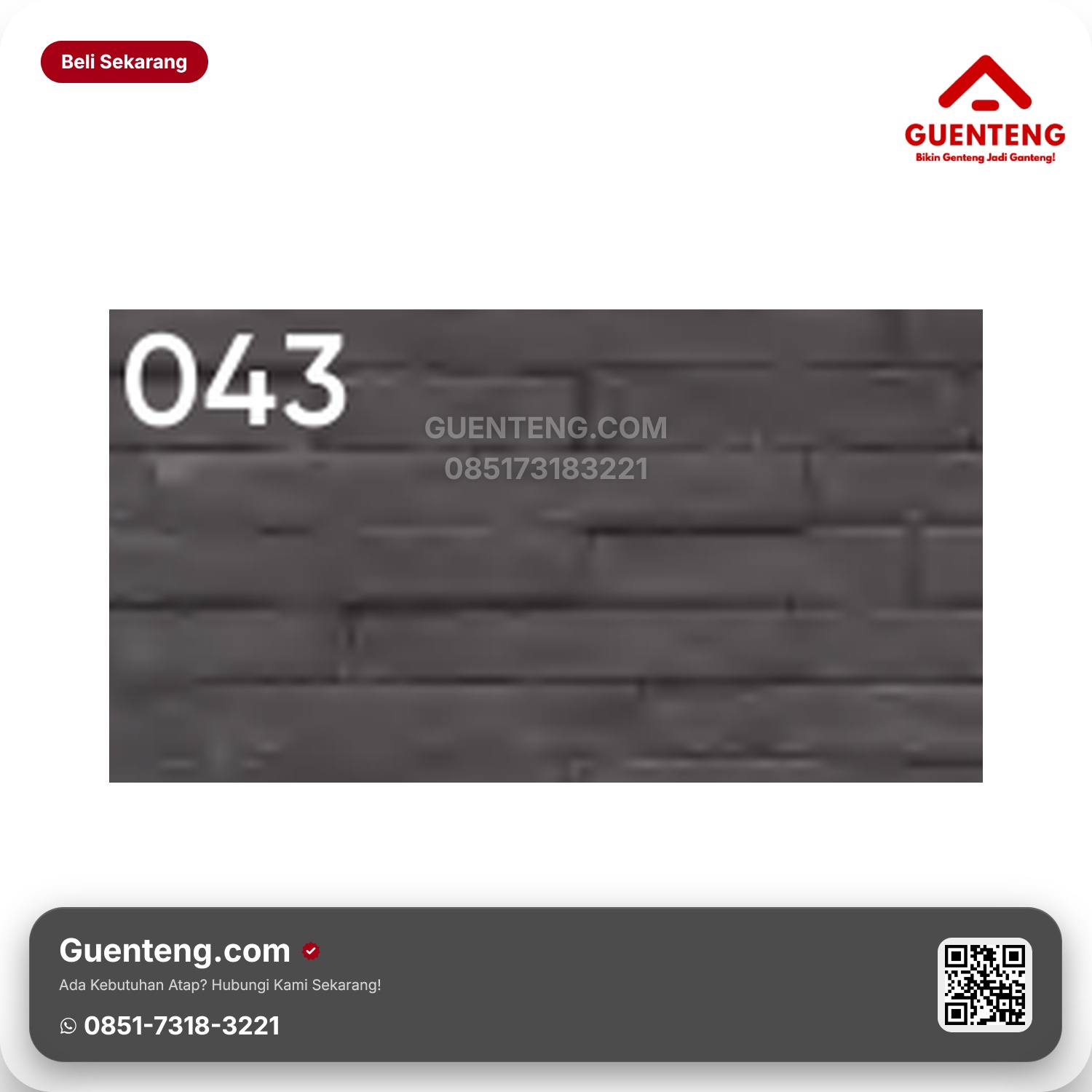 Genteng Flexitile Stack Stone 043 (595x280mm)
