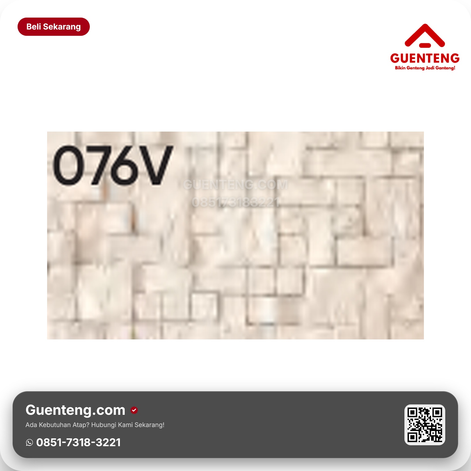 Genteng Flexitile Tumbled Stone 076V (590x290mm)