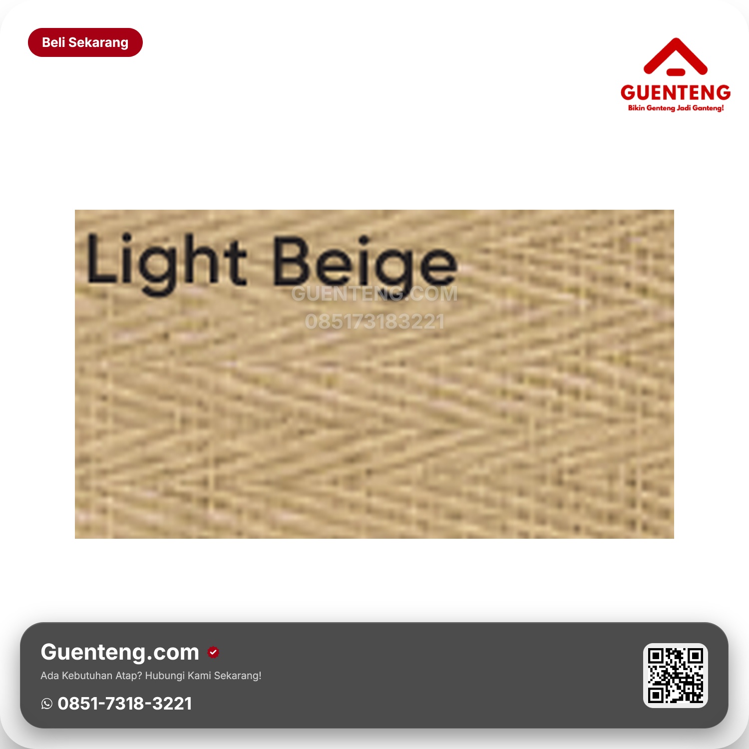 Genteng Flexitile Weaving Deco Light Beige (1500x600mm)