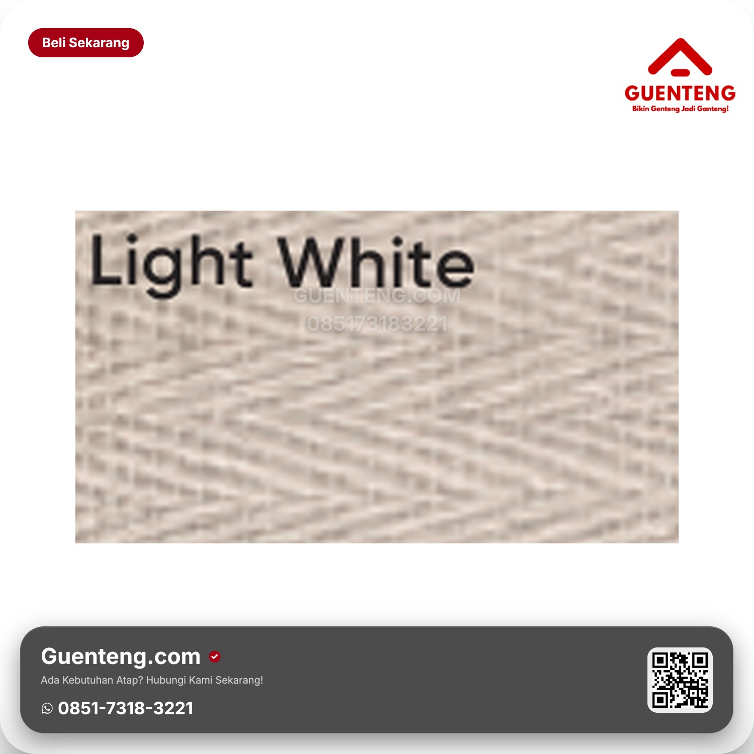 Genteng Flexitile Weaving Deco Light White (1500x600mm)
