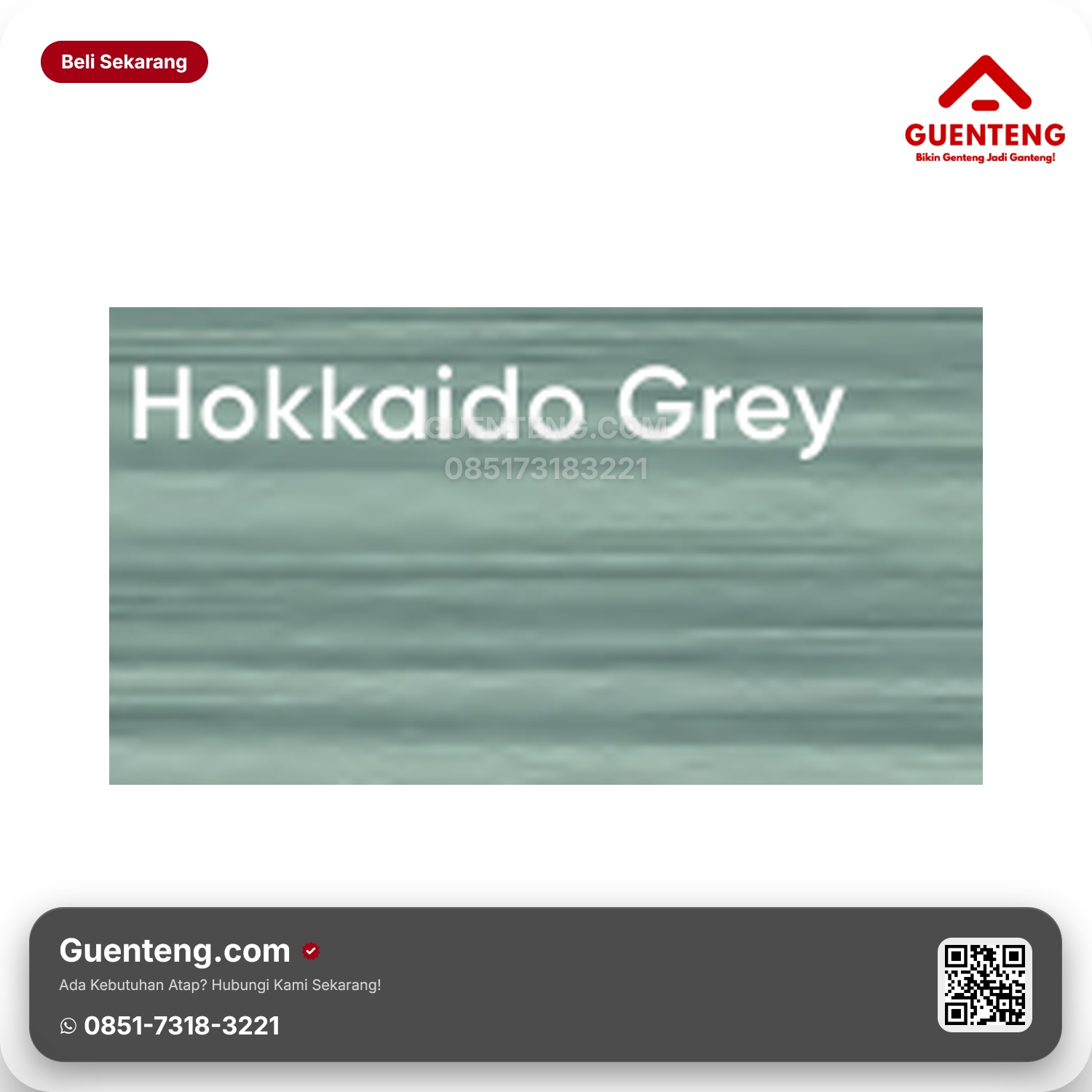 Genteng Flexitile Wood Deco Hokkaido Grey (1200x600mm)