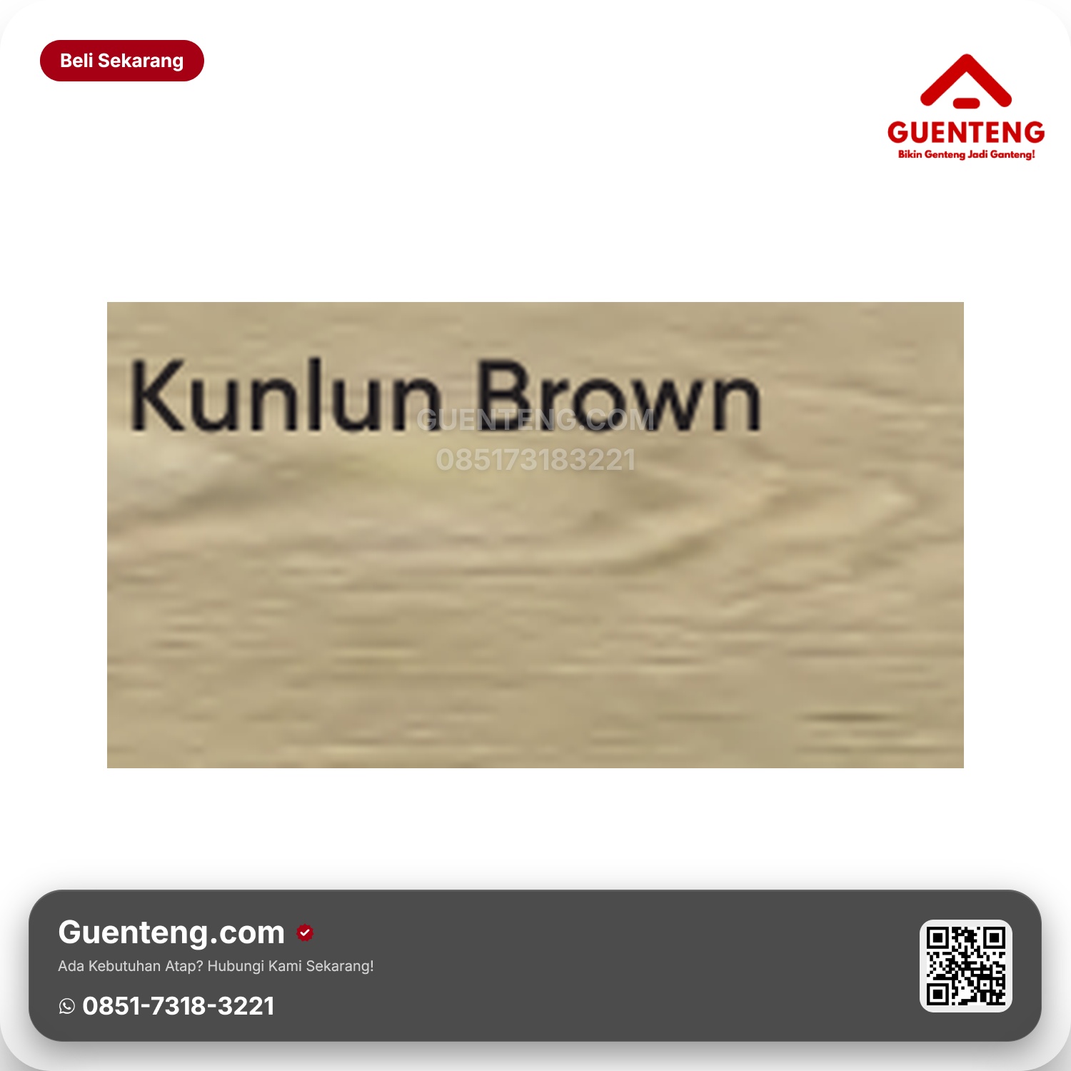 Genteng Flexitile Wood Deco Kunlun Brown (1200x600mm)