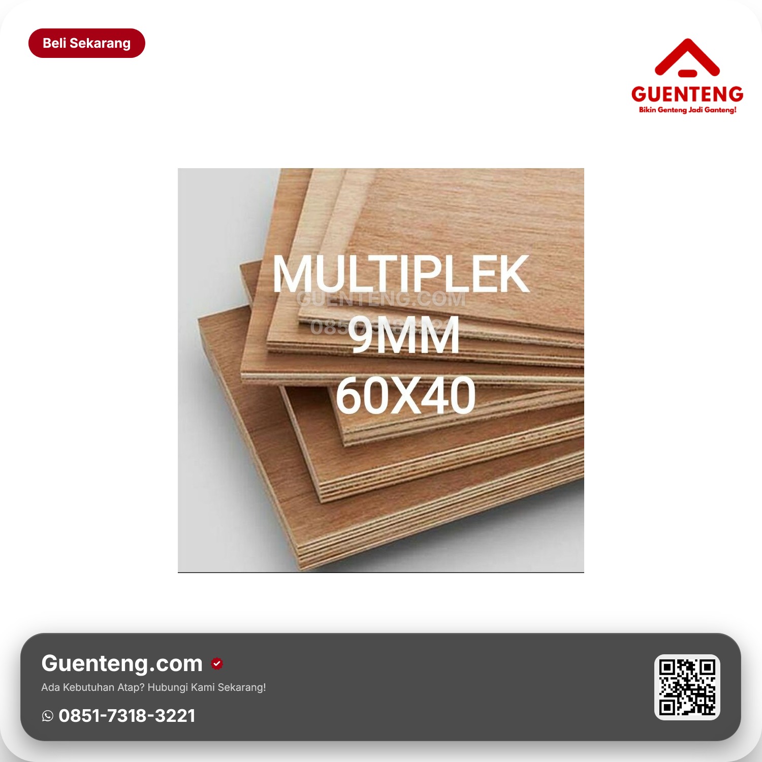 Harga Triplek 9 mm Standar Terbaru 2026 - Distributor Guenteng